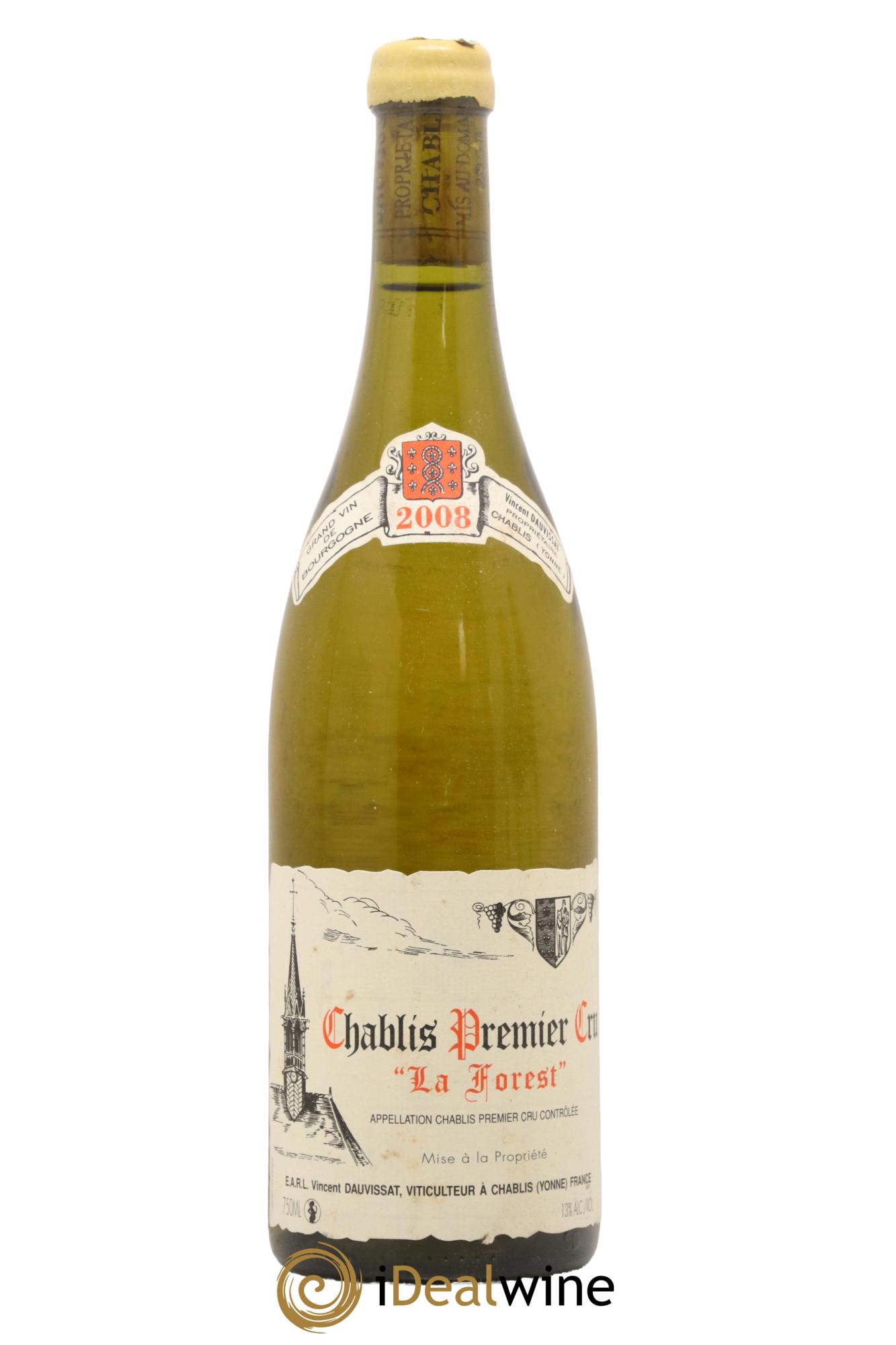 Chablis 1er Cru La Forest Vincent Dauvissat (Domaine) 2008 - Lot de 1 bouteille - 0