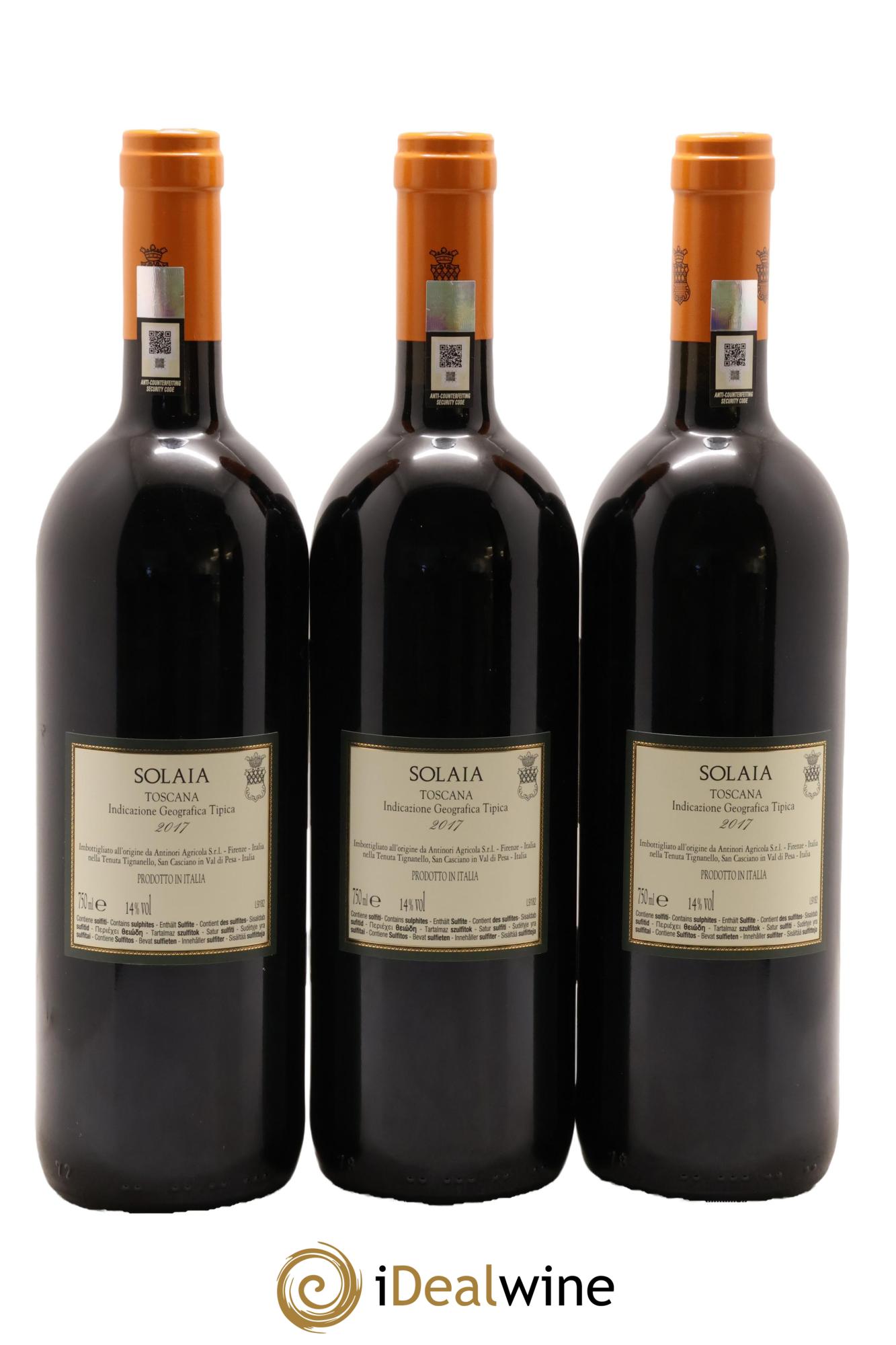 Toscana IGT Solaia Tenuta Tignanello - Marchesi Antinori 2017 - Lotto di 6 bottiglie - 4