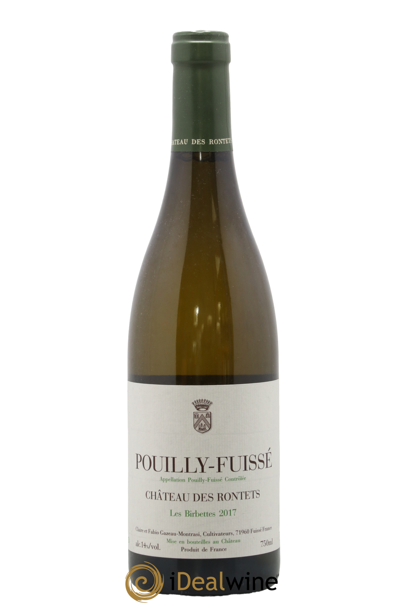 Pouilly-Fuissé Les Birbettes Château des Rontets 2017 - Lot de 1 bouteille - 0