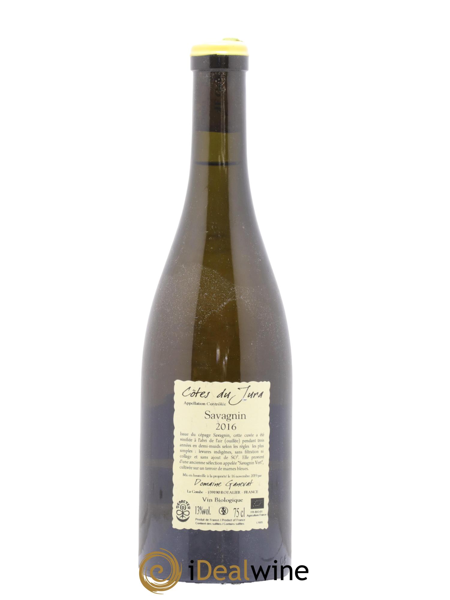 Côtes du Jura Les Chalasses Marnes Bleues Jean-François Ganevat (Domaine) 2016 - Lot de 1 bouteille - 1
