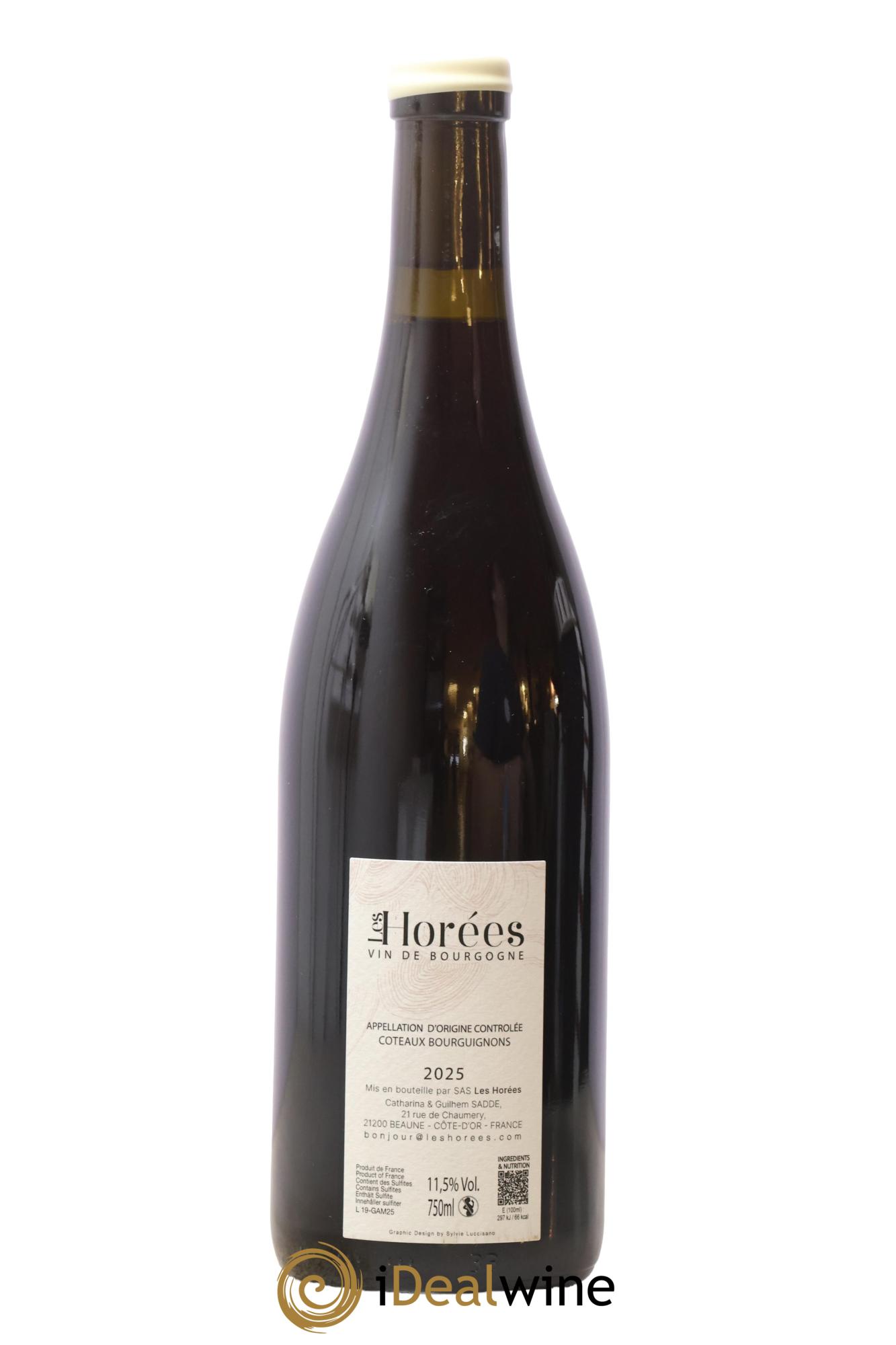 Bourgogne Au Plus Près Les Horées 2025 - Lot de 1 bouteille - 1