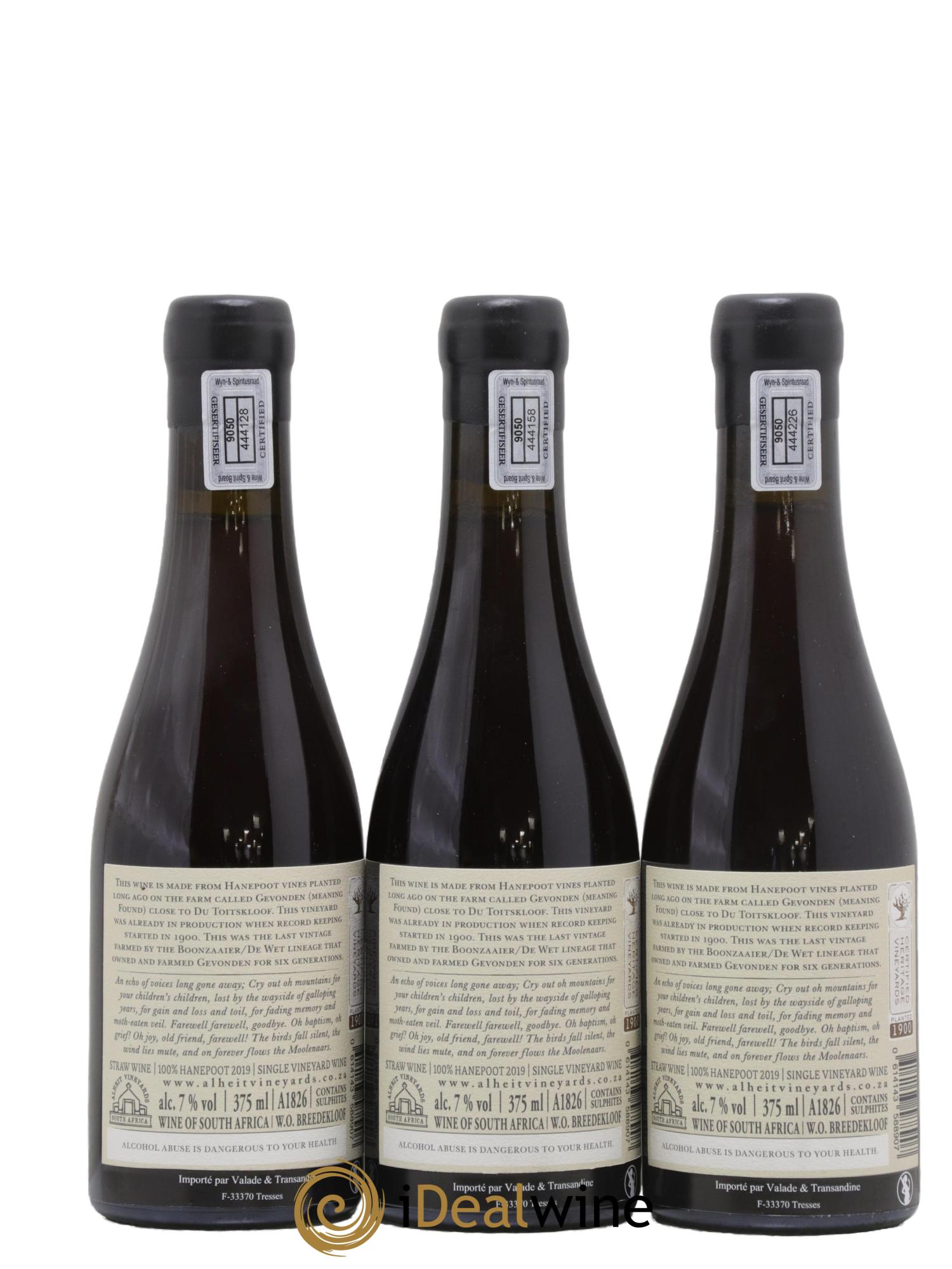 Breedekloof Alheit Vineyards Lost and Found 2019 - Lotto di 3 mezze bottiglie - 1