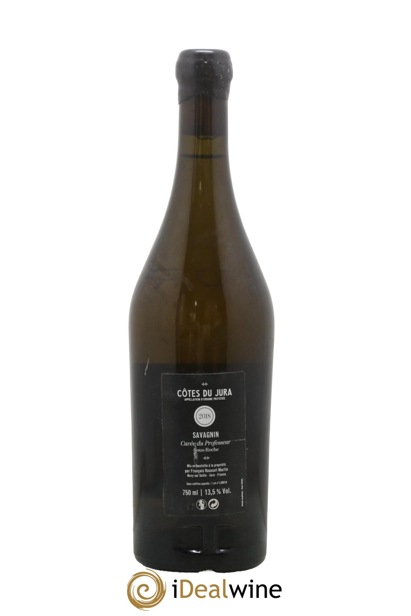 Côtes du Jura Savagnin Cuvée du Professeur François Rousset Martin 2018 - Lot of 1 bottle - 1