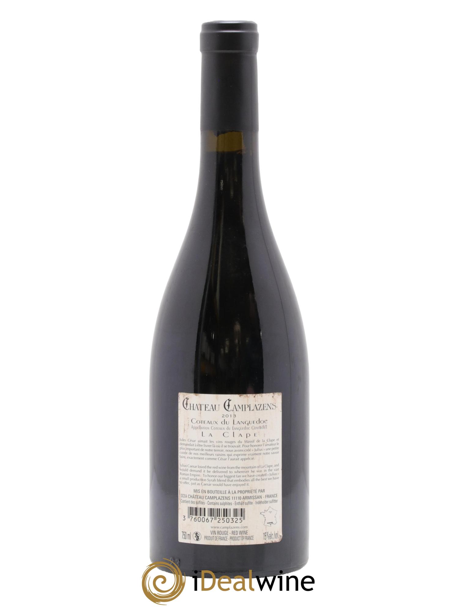Languedoc Julius Château Camplazens 2013 - Lot de 1 bouteille - 1