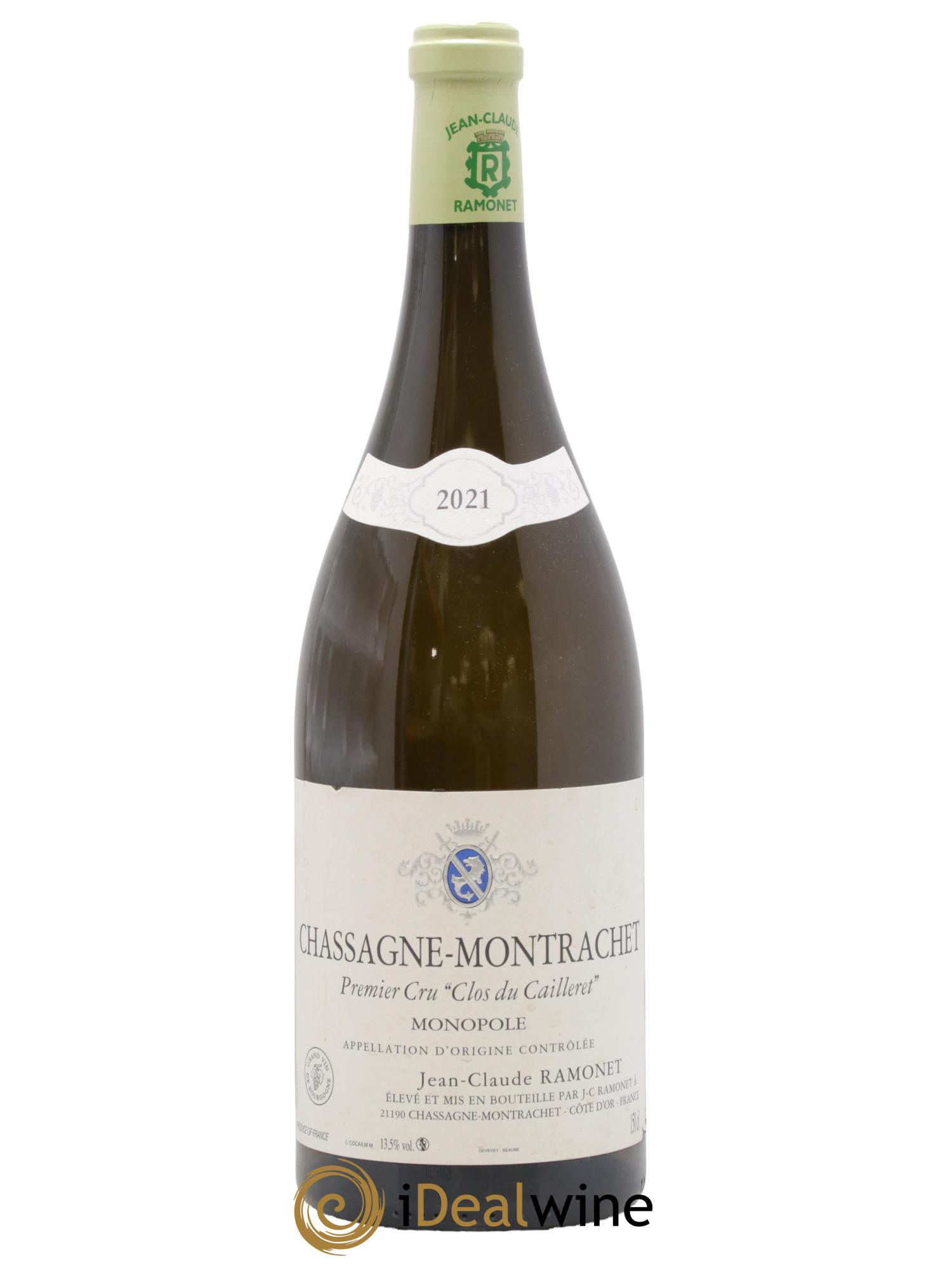 Chassagne-Montrachet 1er Cru Clos du Cailleret Ramonet (Domaine) 2021 - Posten von 1 Magnum - 0