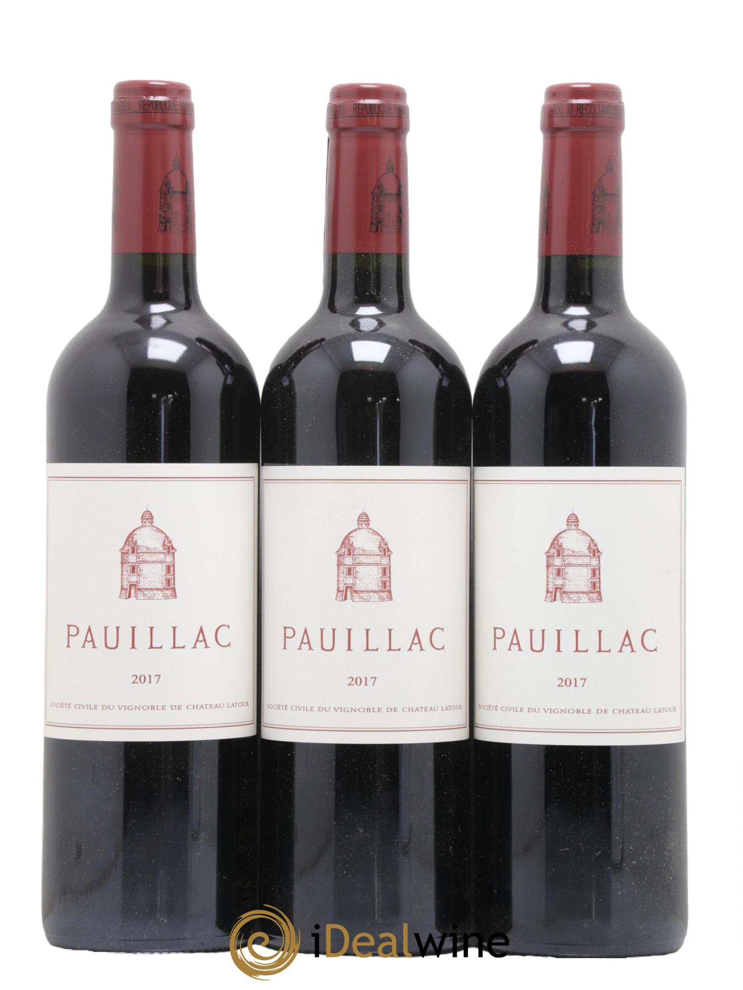 Pauillac de Château Latour 2017 - Lot de 3 bouteilles - 0