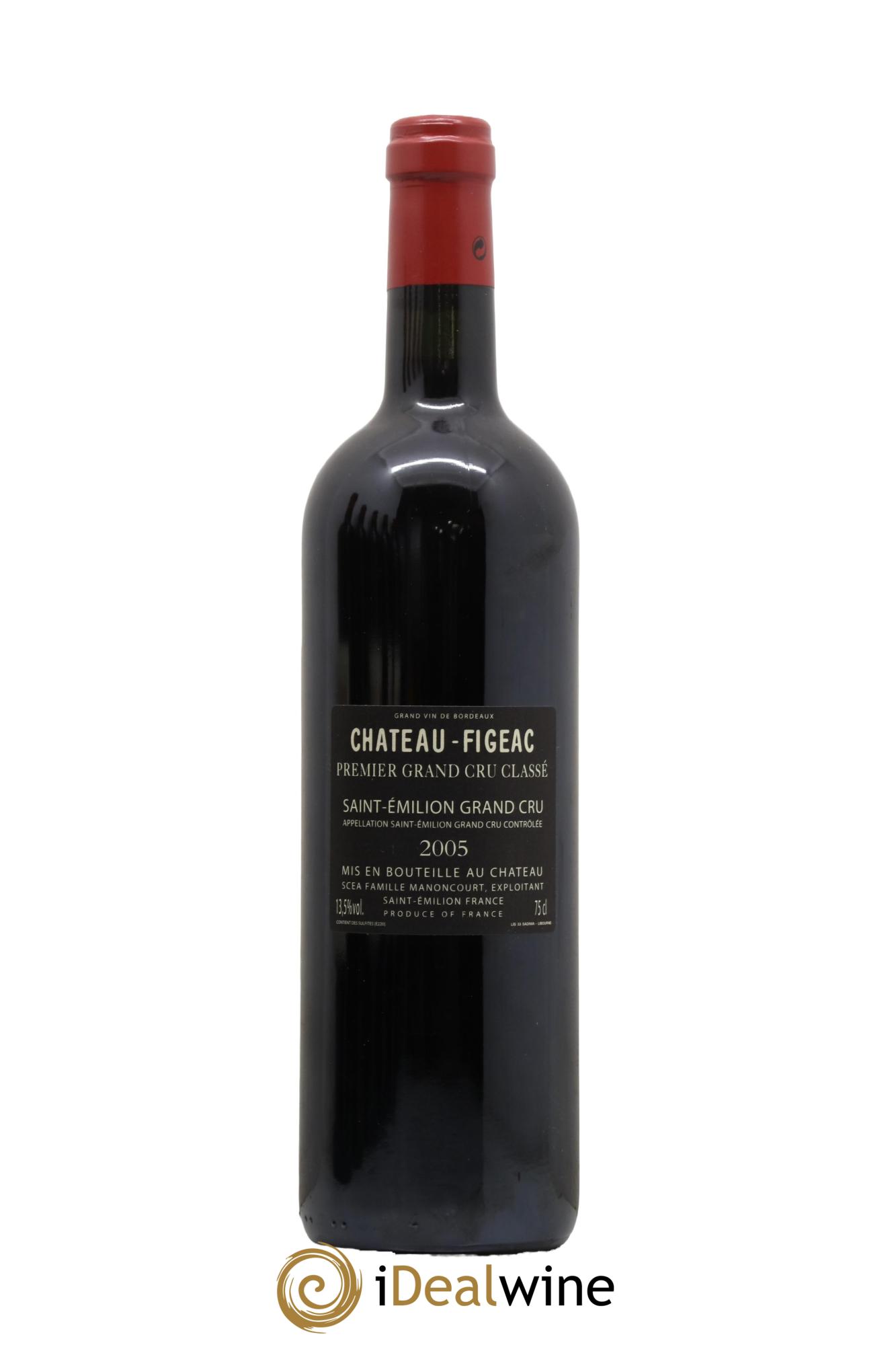 Château Figeac 1er Grand Cru Classé A 2005 - Lot de 1 bouteille - 1
