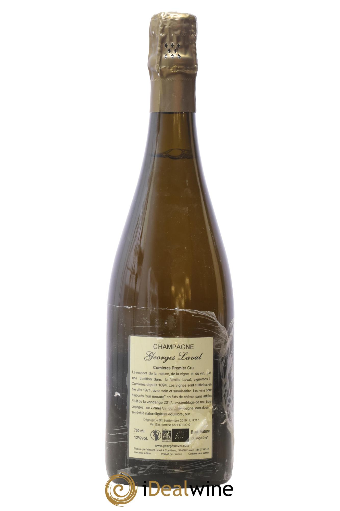 Cumières 1er Cru Brut Nature Georges Laval 2017 - Lot de 1 bouteille - 1