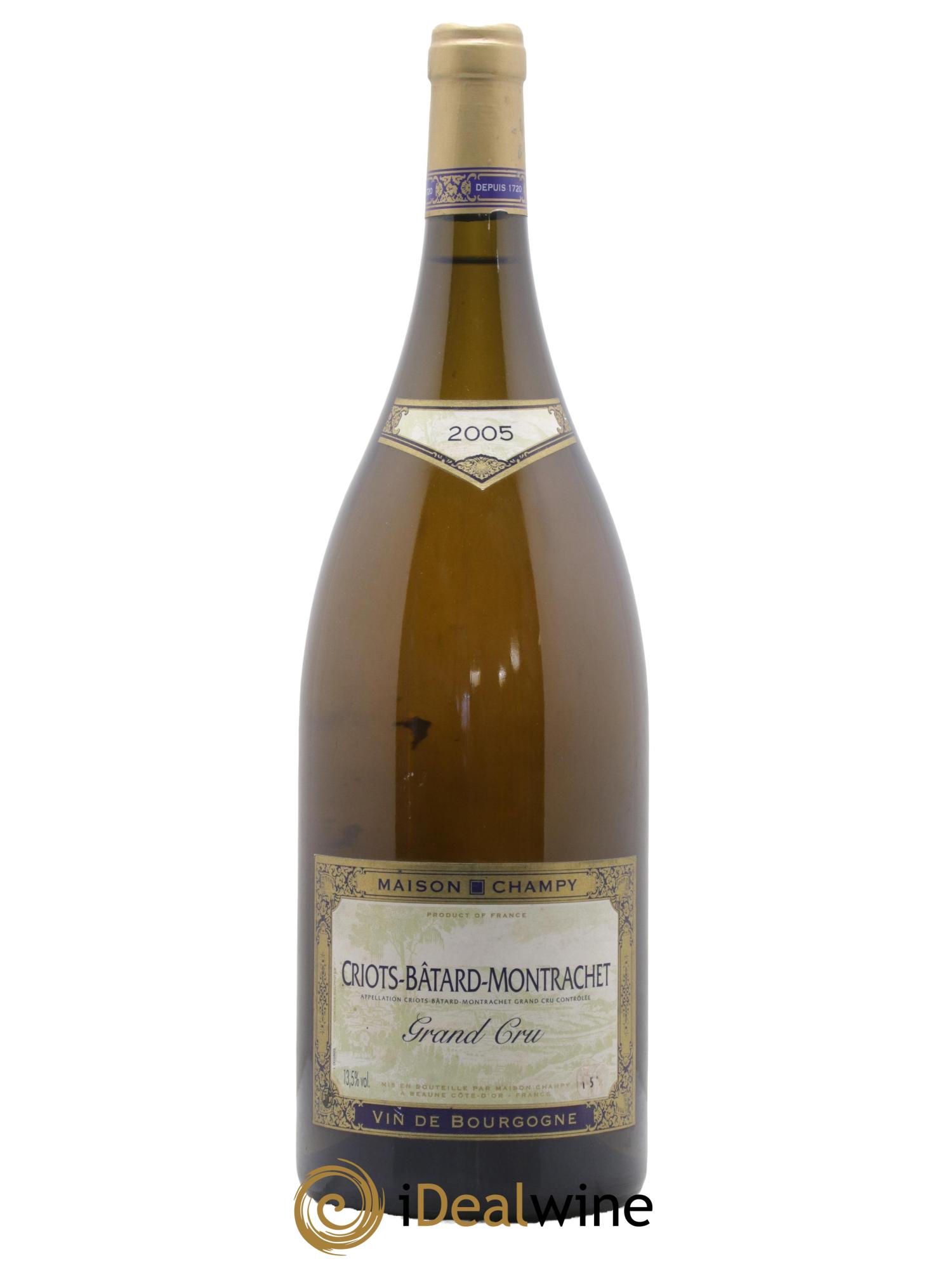 Criots-Bâtard-Montrachet Grand Cru Champy 2005 - Lot de 1 magnum - 0