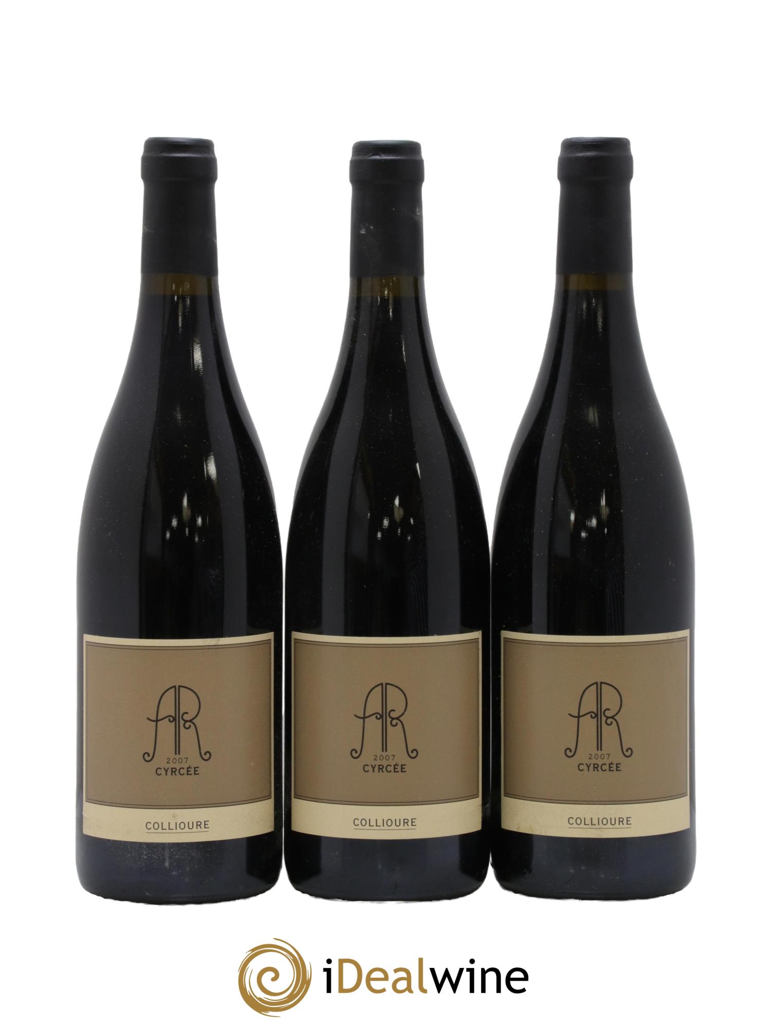 Collioure Cuvée Cyrcée Abbé Rous 2007 - Posten von 3 Flaschen - 0