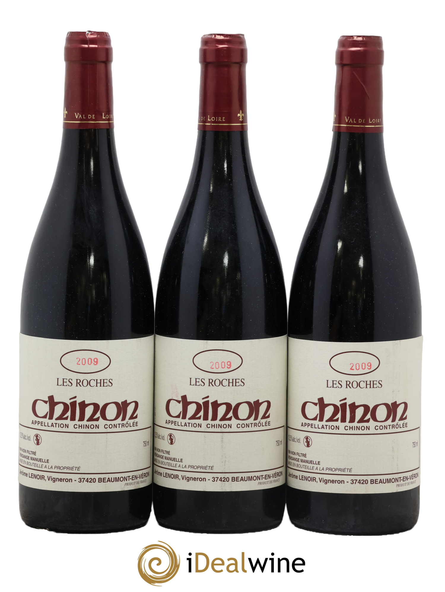 Chinon Les Roches Lenoir (Domaine) 2009 - Posten von 3 Flaschen - 0