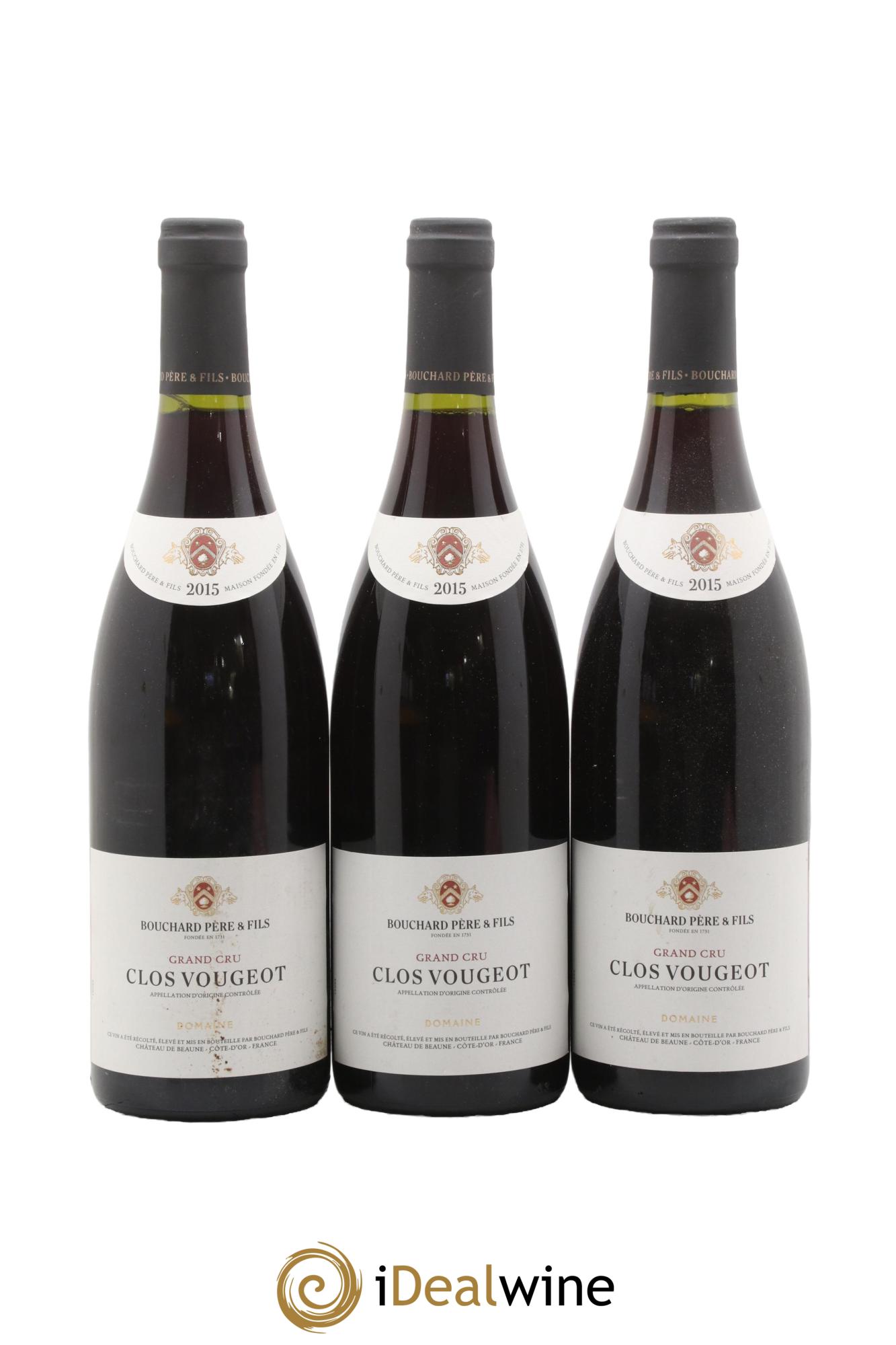 Clos de Vougeot Grand Cru Bouchard Père & Fils 2015 - Lot de 6 bouteilles - 1