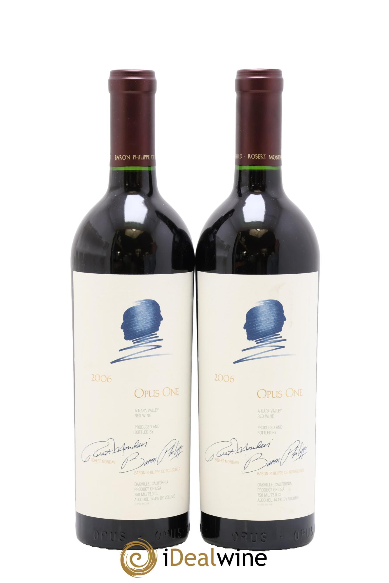 Napa Valley Opus One Robert Mondavi 2006 - Lot de 2 bouteilles - 0
