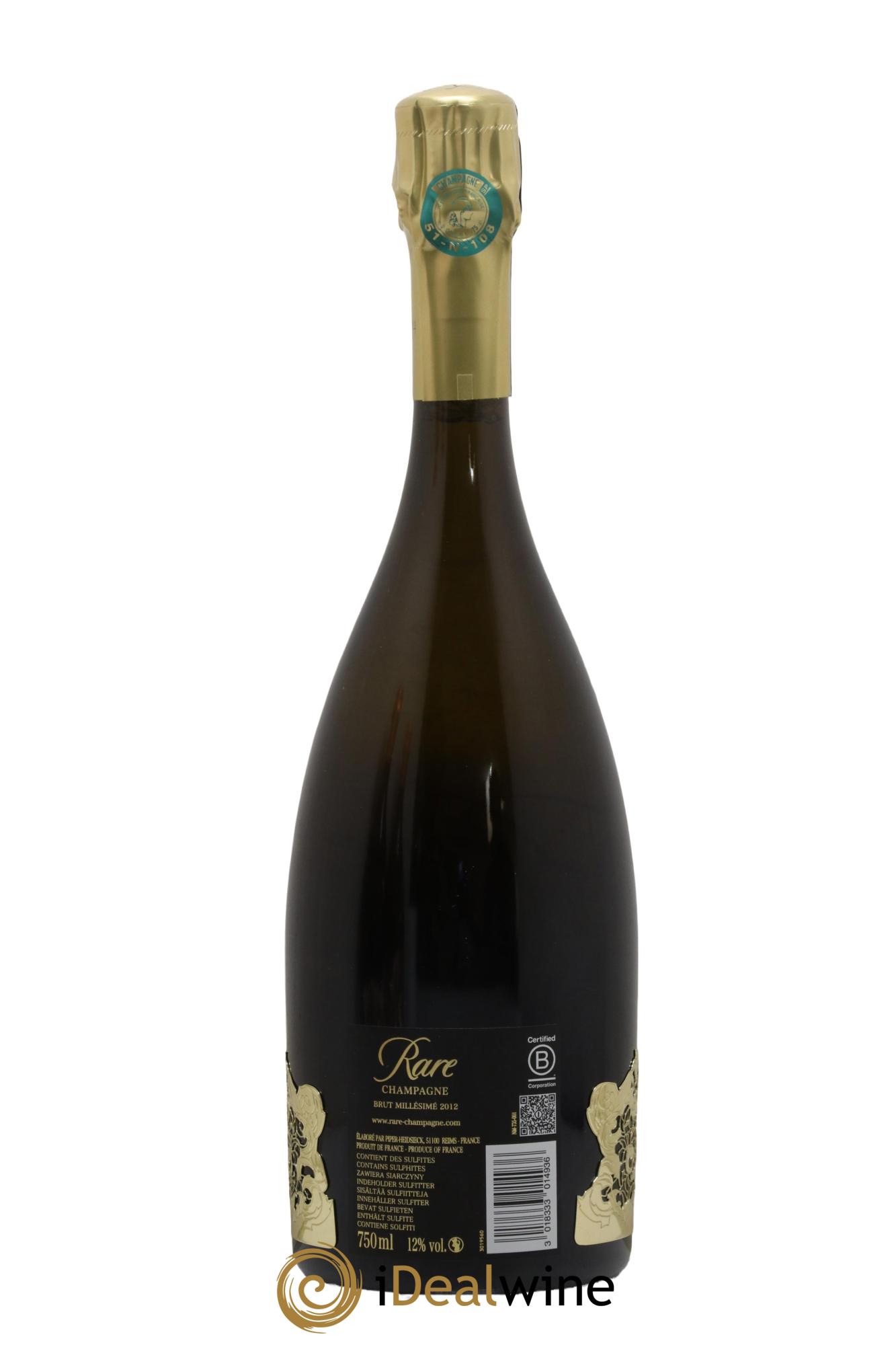 Rare Rare Champagne 2012 - Lot de 1 bouteille - 1