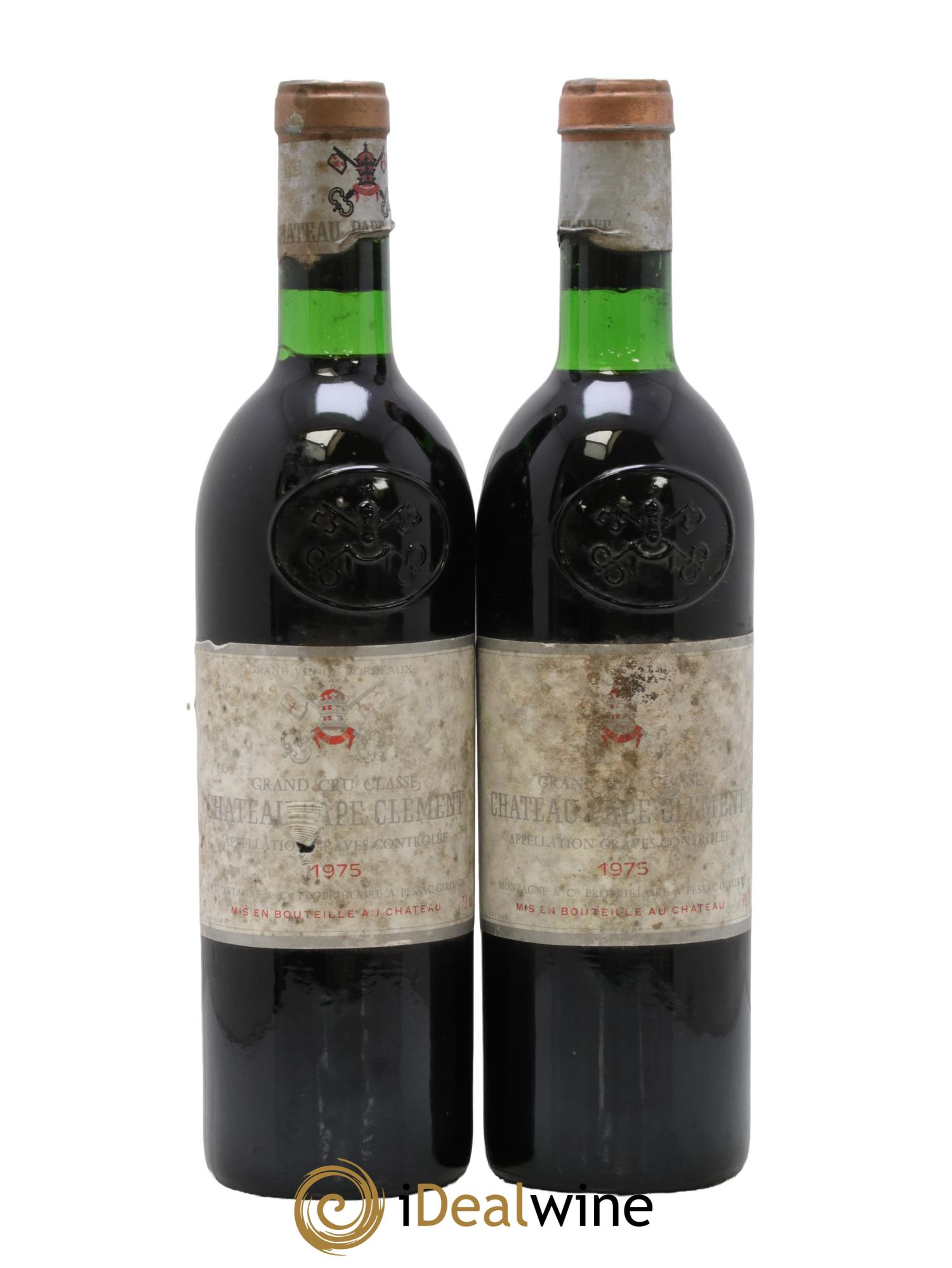 Château Pape Clément Cru Classé de Graves 1975 - Lot of 2 bottles - 0