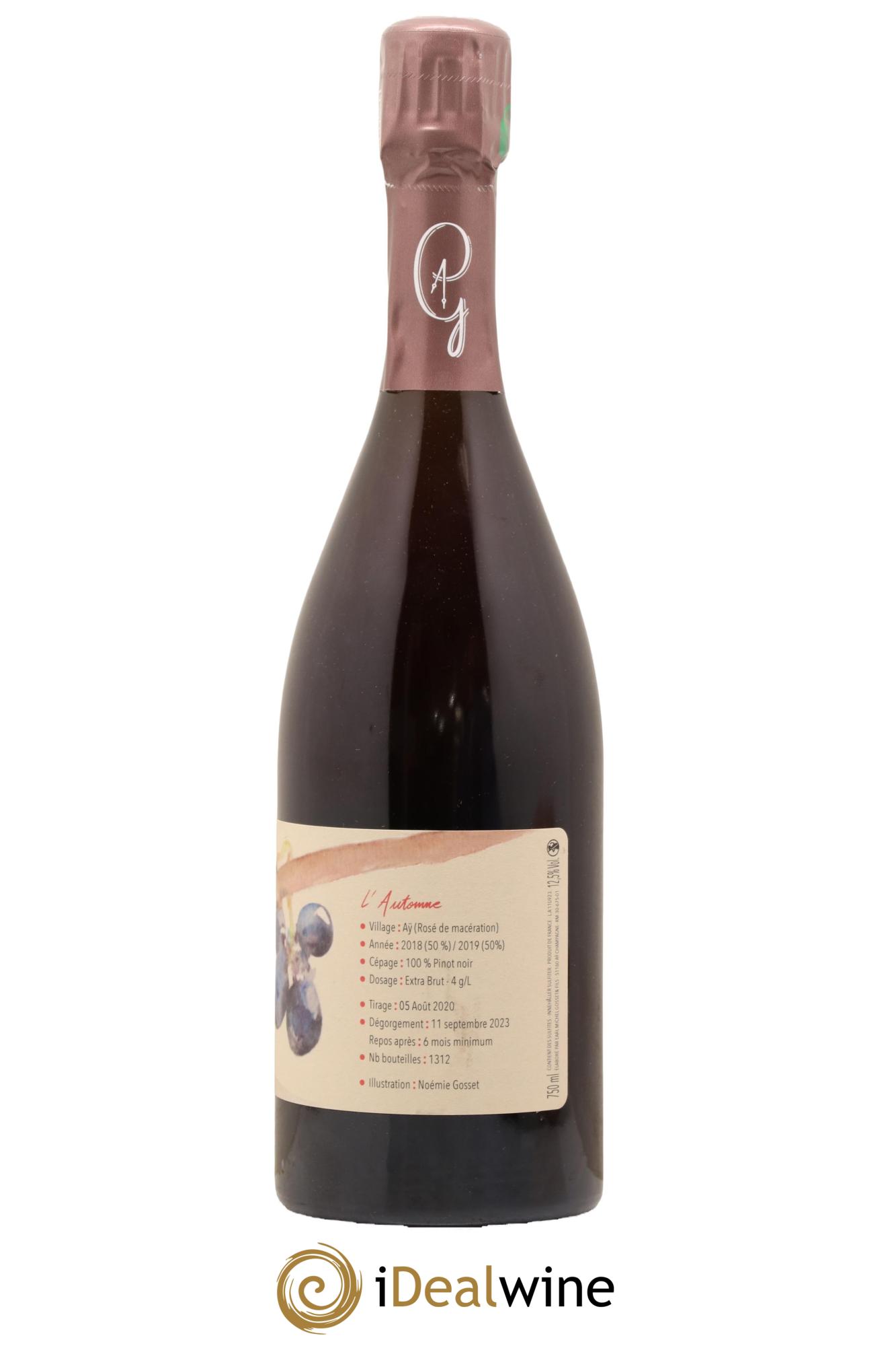 Au Fil des Temps l'Automne Paul Gosset - Lot de 1 bouteille - 2