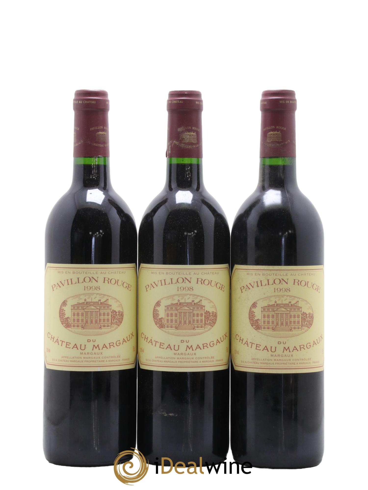 Pavillon Rouge du Château Margaux Second Vin 1998 - Posten von 6 Flaschen - 2