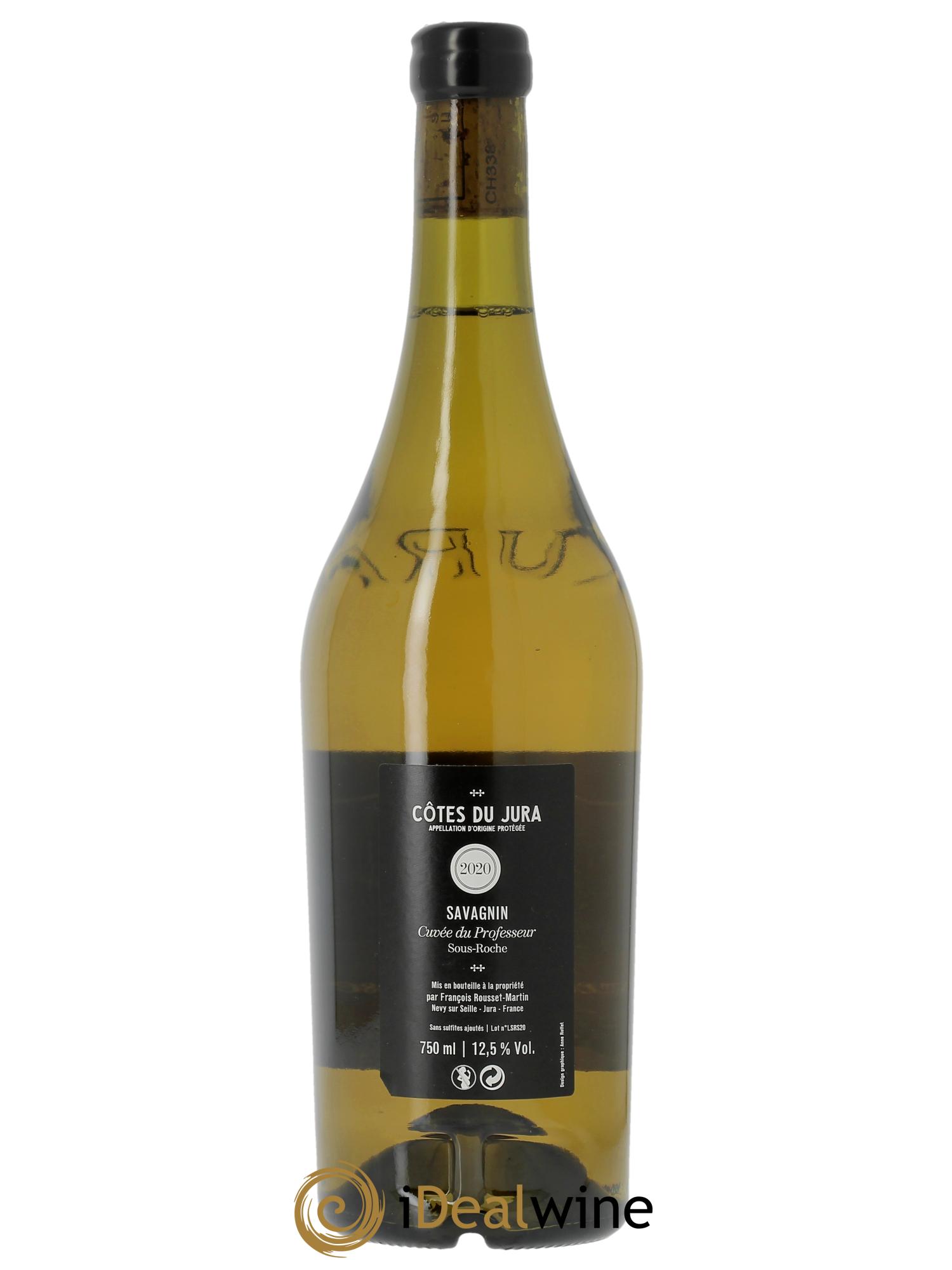 Côtes du Jura Cuvée du Professeur Sous-Roche 48 mois d'élevage François Rousset Martin 2020 - Lot de 1 bouteille - 1