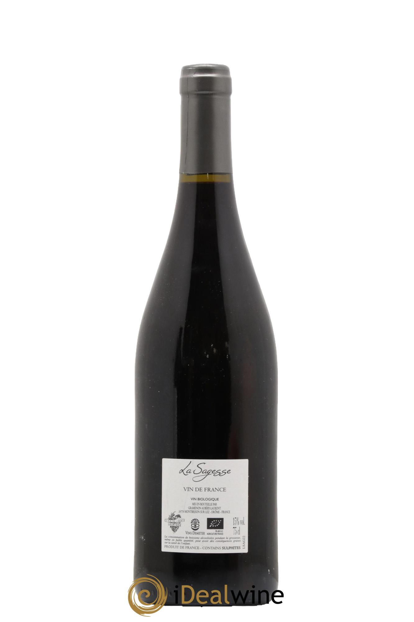 Vin de France La Sagesse Gramenon (Domaine) 2022 - Lot de 1 bouteille - 1