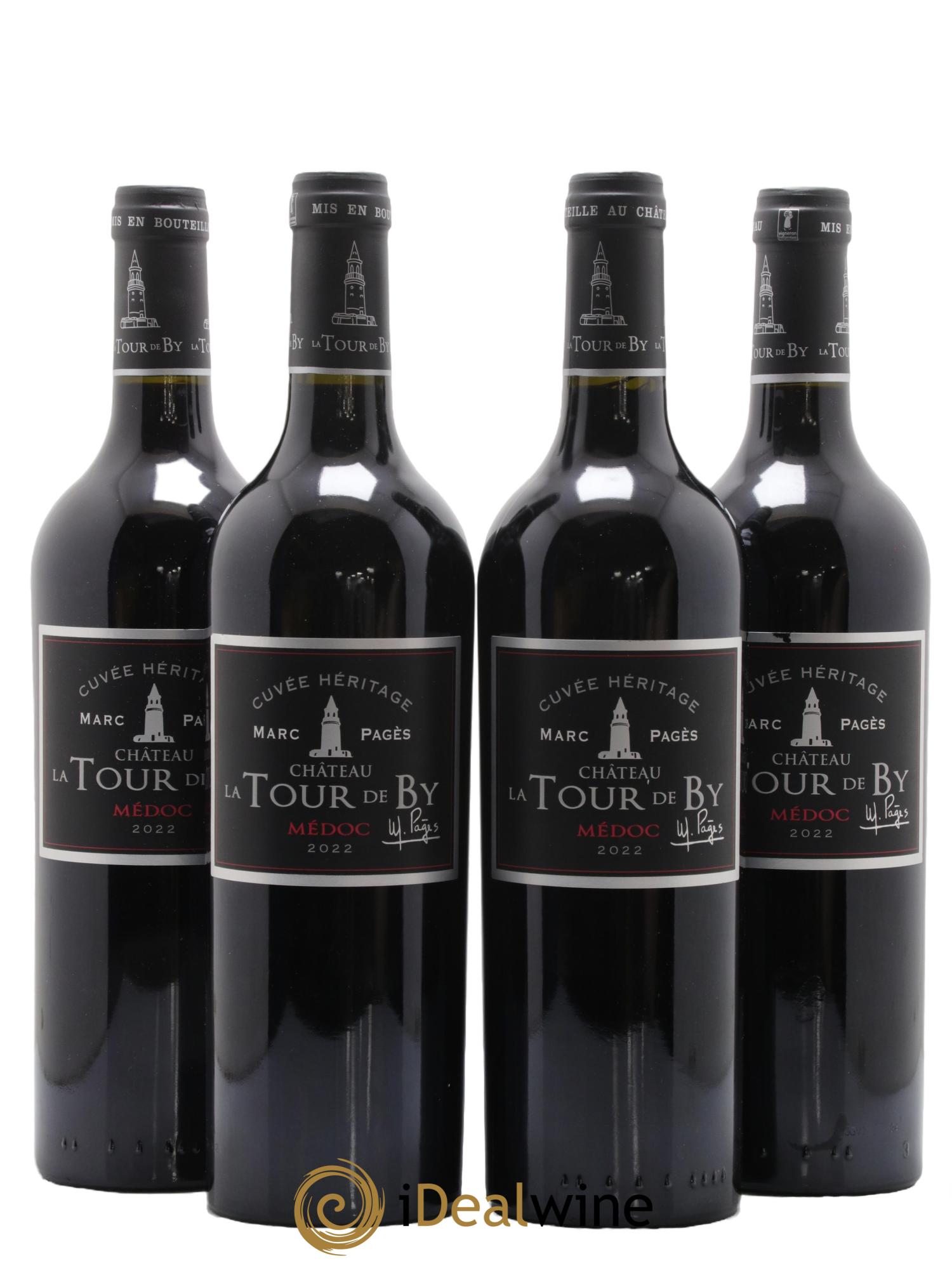 Médoc Cuvée Héritage Château La Tour de By 2022 - Lot de 4 bouteilles - 0
