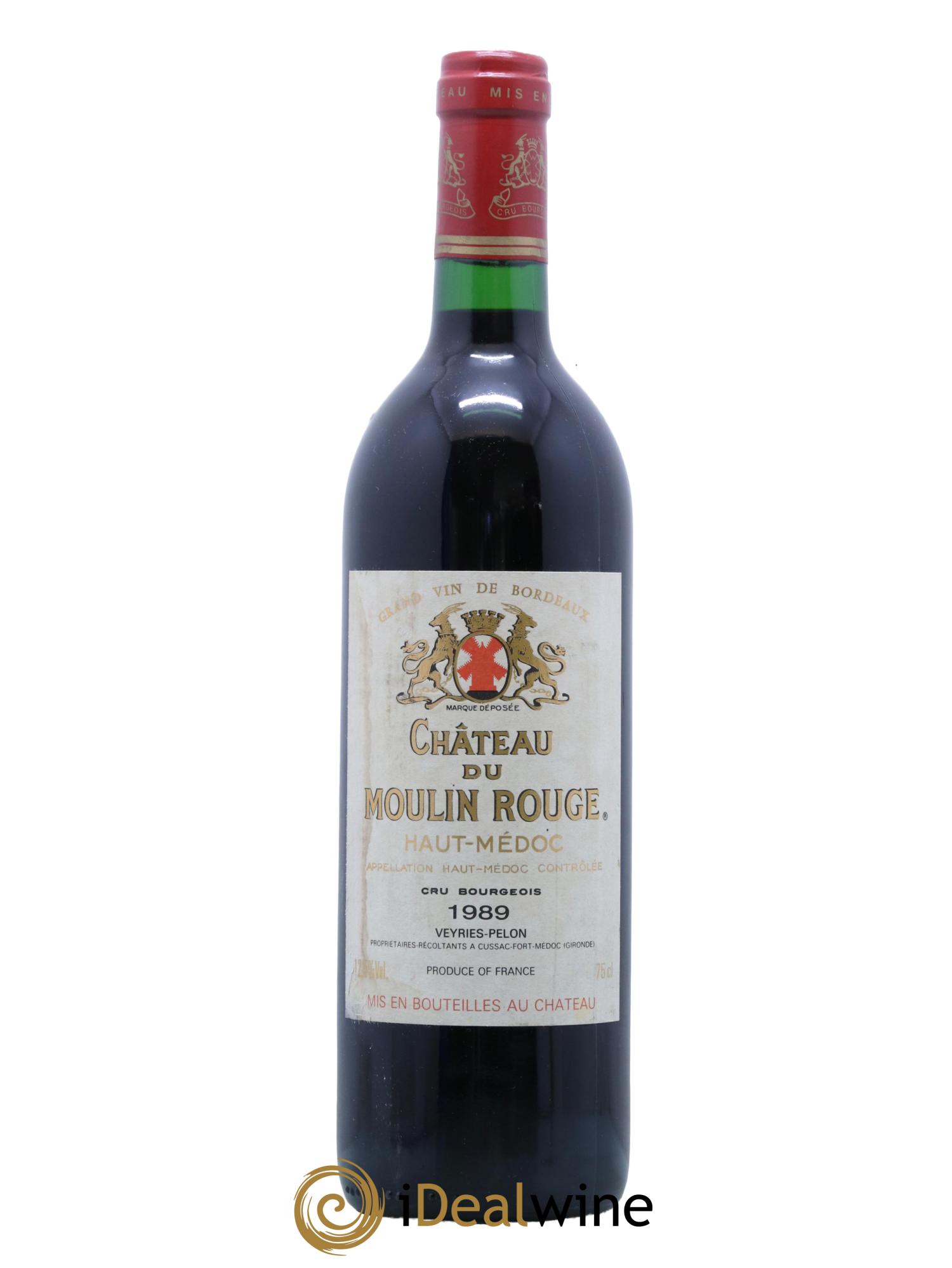 Château du Moulin Rouge Cru Bourgeois 1989 - Posten von 1 Flasche - 0
