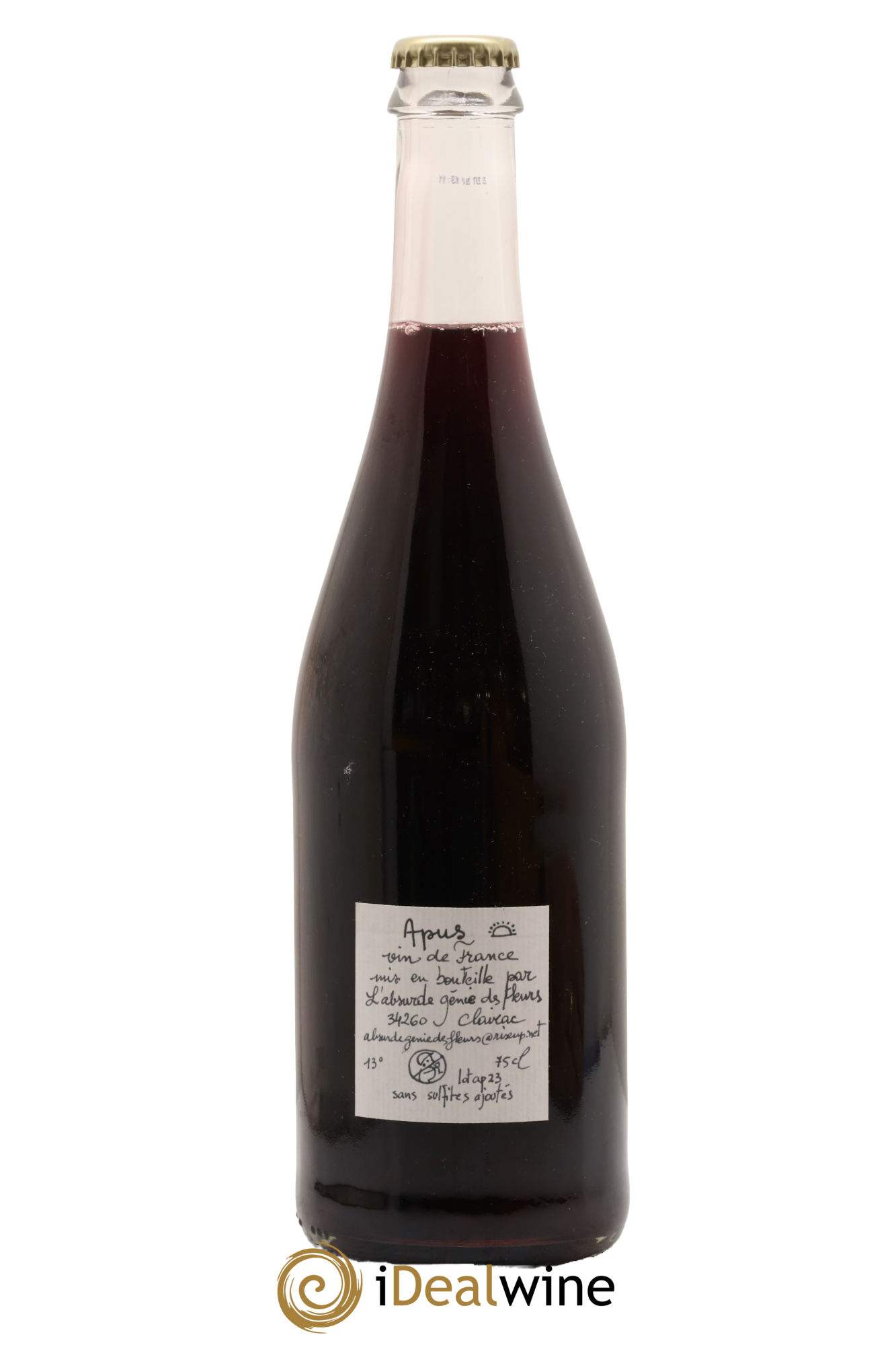 Vin de France Apnus L'absurde génie des Fleurs 2023 - Lot de 1 bouteille - 1