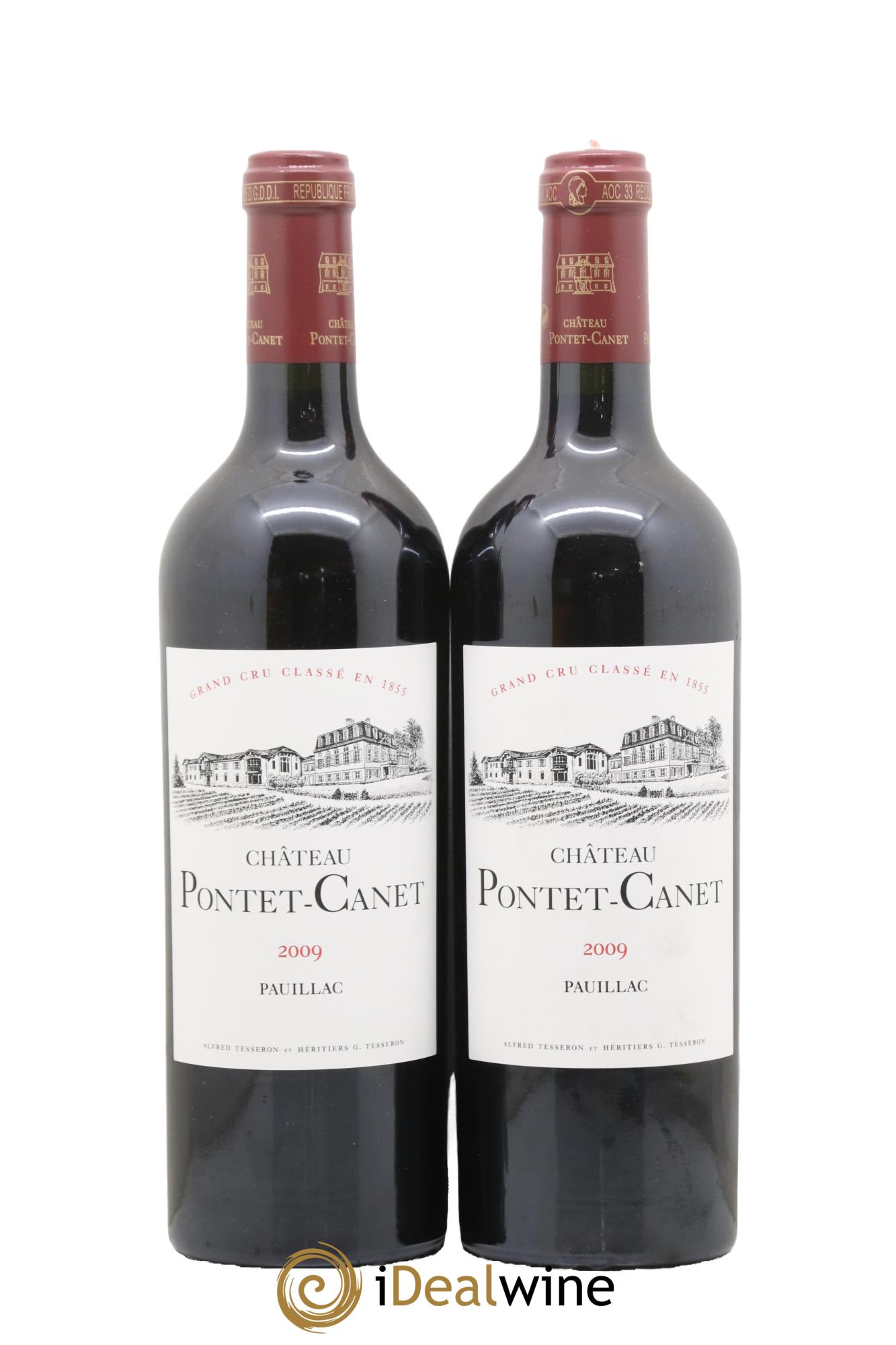 Château Pontet Canet 5ème Grand Cru Classé 2009 - Lot of 2 bottles - 0
