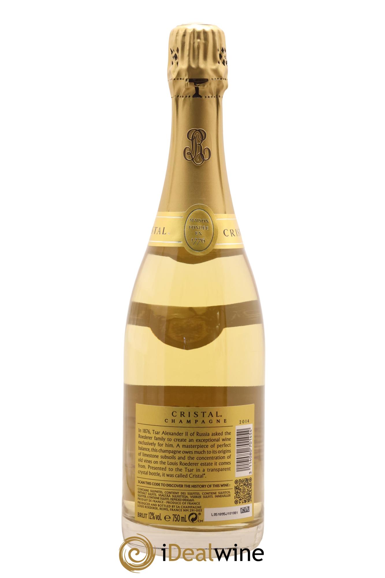 Cristal Louis Roederer 2014 - Posten von 1 Flasche - 1