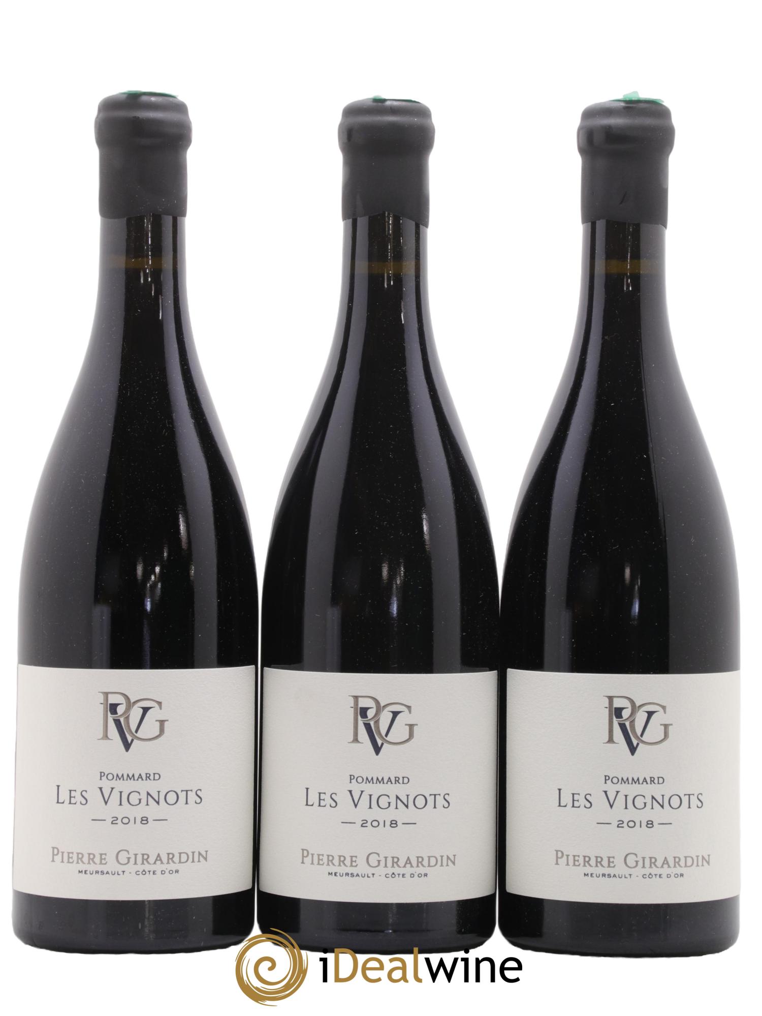 Pommard Les Vignots Pierre Girardin 2018 - Lot de 3 bouteilles - 0