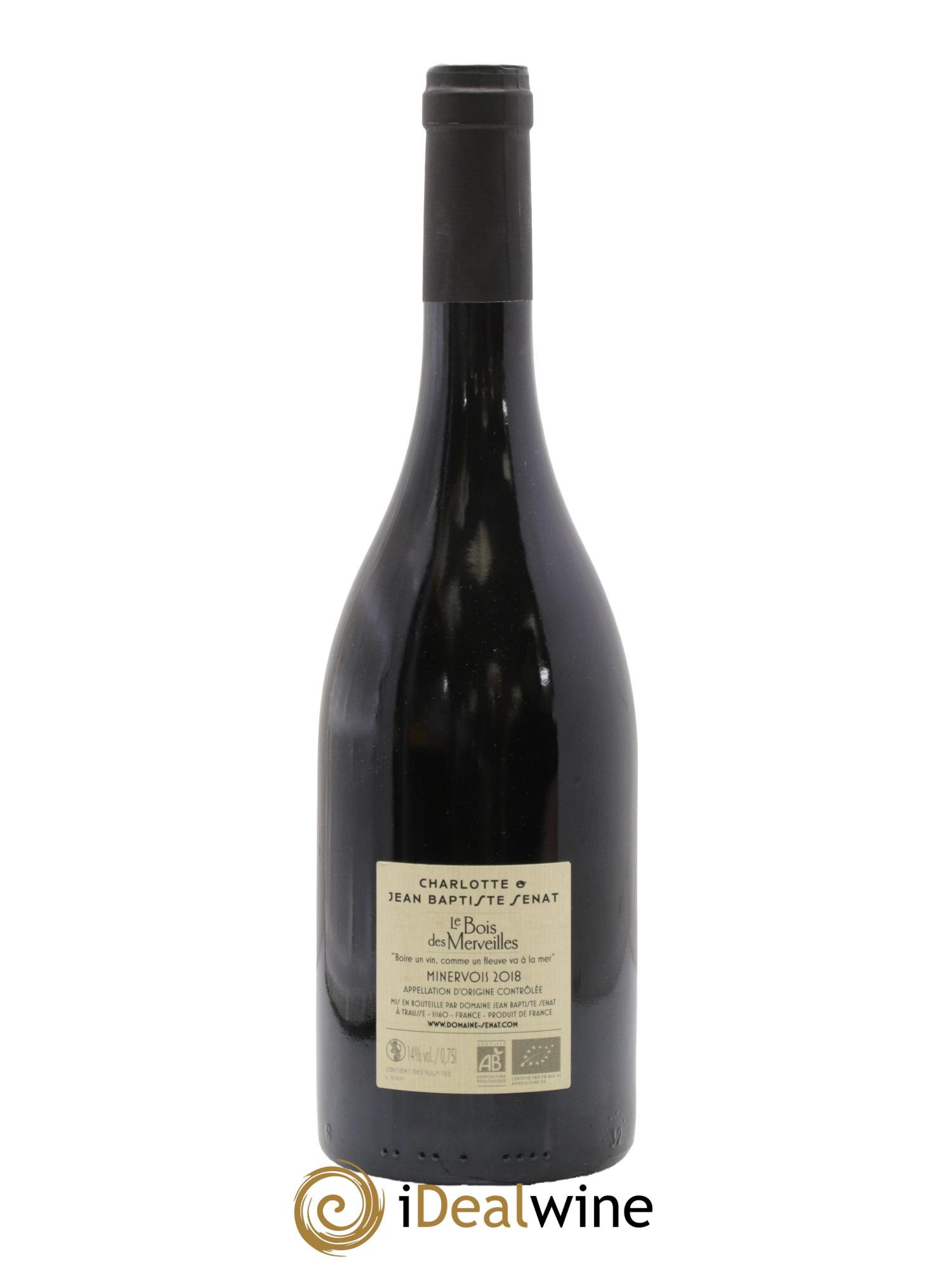 Minervois Le Bois des Merveilles Jean-Baptiste Sénat 2018 - Lot de 1 bouteille - 1