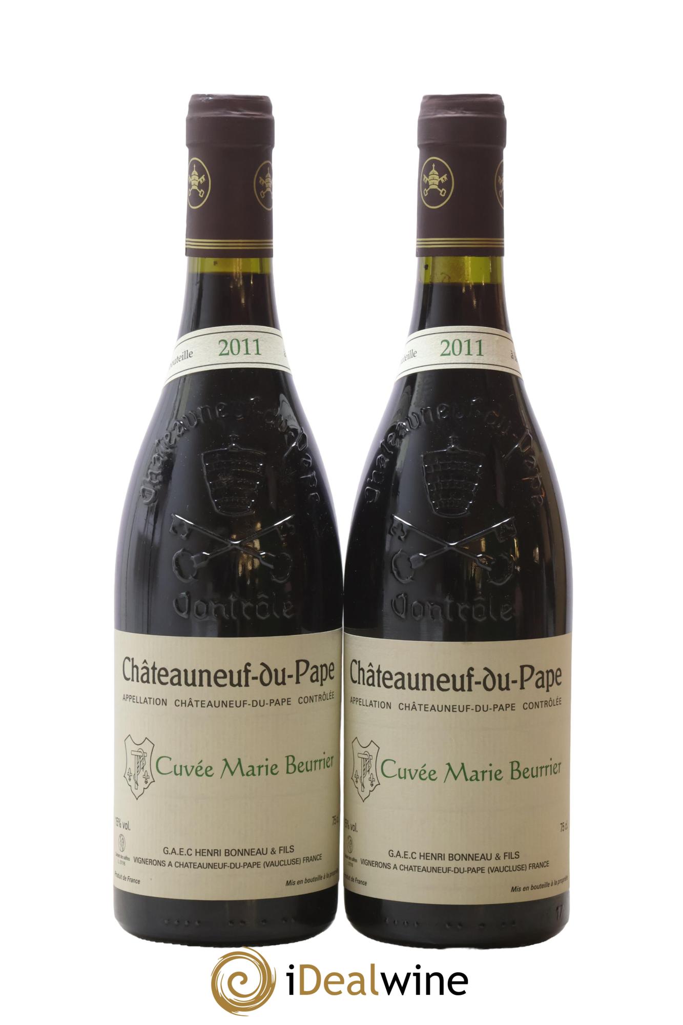 Châteauneuf-du-Pape Marie Beurrier Henri Bonneau & Fils 2011 - Lot de 2 bouteilles - 0
