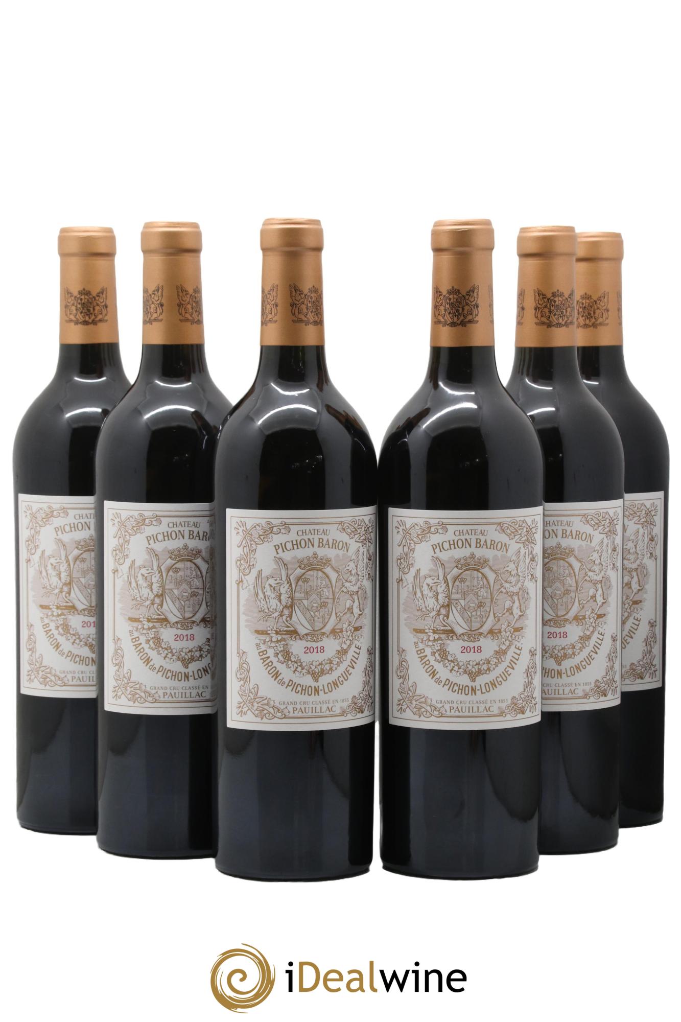 Pichon Longueville Baron 2ème Grand Cru Classé 2018 - Lot de 6 bouteilles - 0