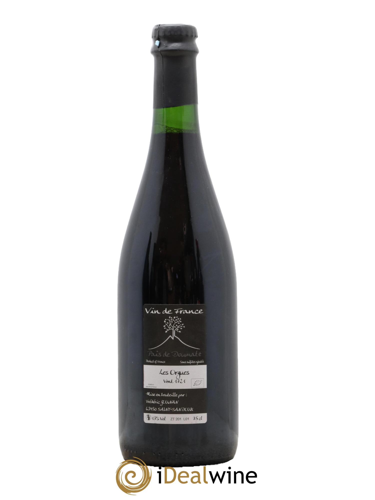 Vin de France Les Orgues Vignoble de l'Arbre Blanc 2017 - Lot de 1 bouteille - 1
