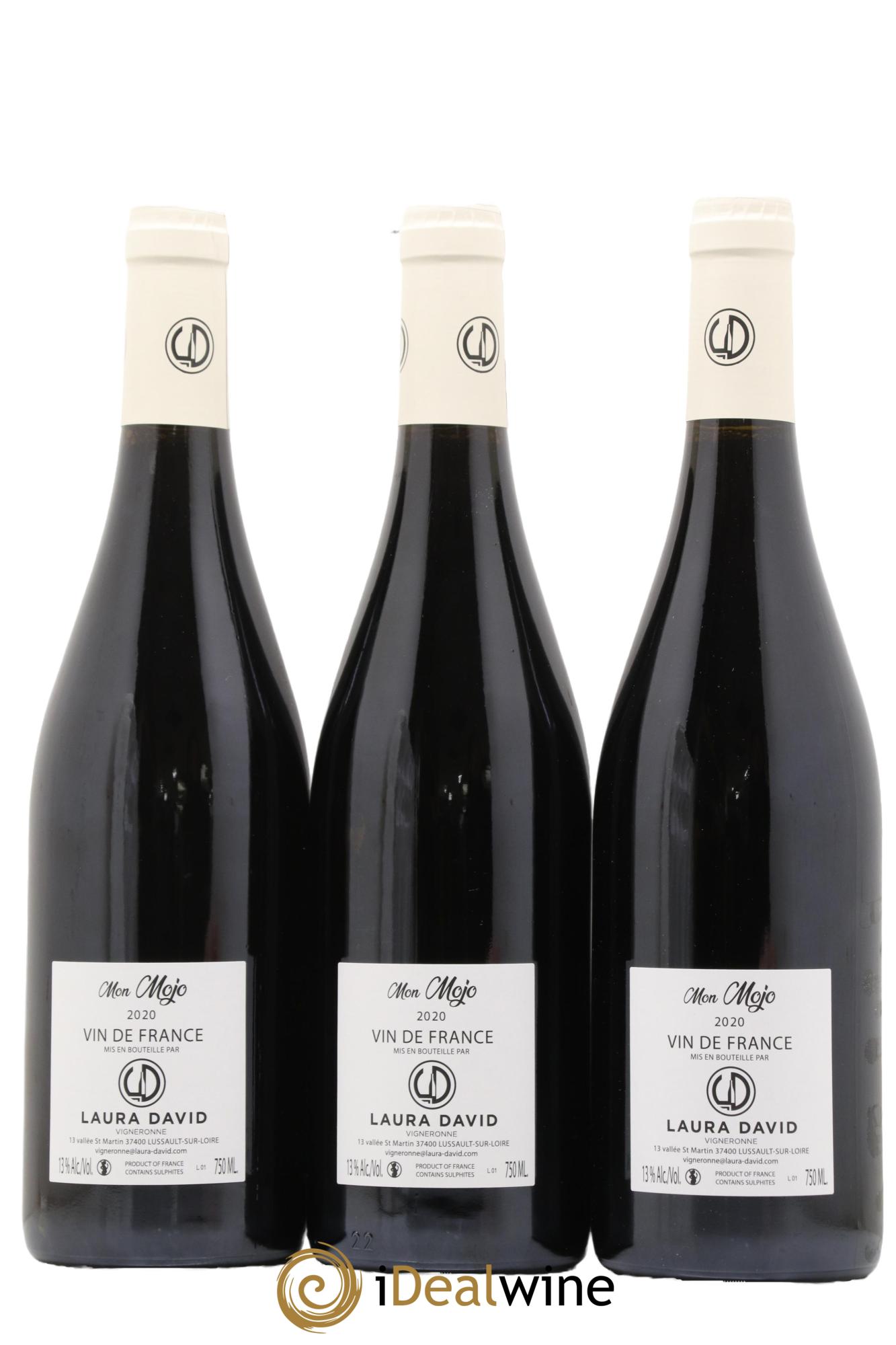 Vin de France Mon Mojo Laura David 2020 - Lot de 3 bouteilles - 1