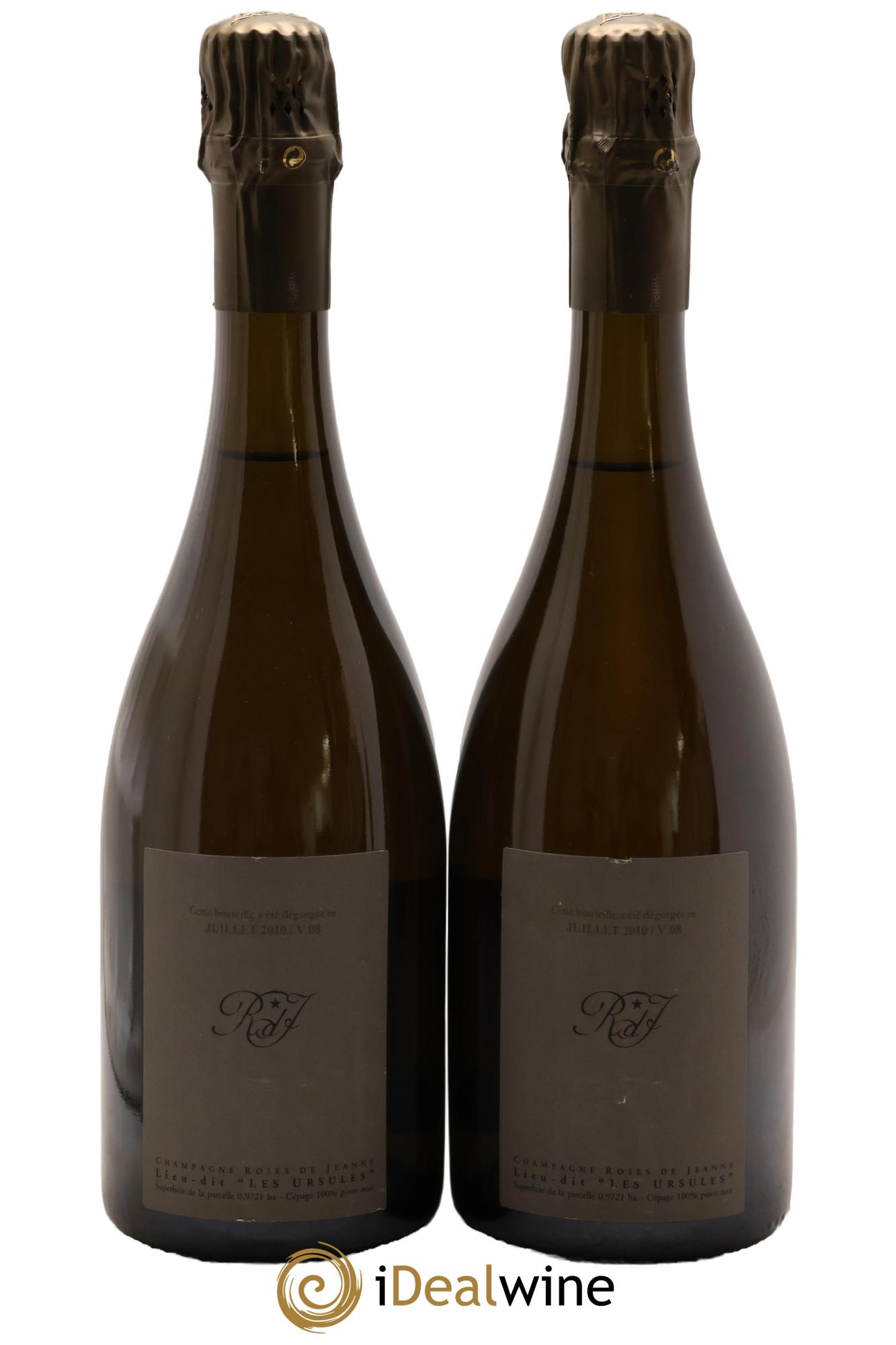 Roses de Jeanne Les Ursules Blanc de Noirs Brut Cédric Bouchard 2008 - Lotto di 2 bottiglie - 1