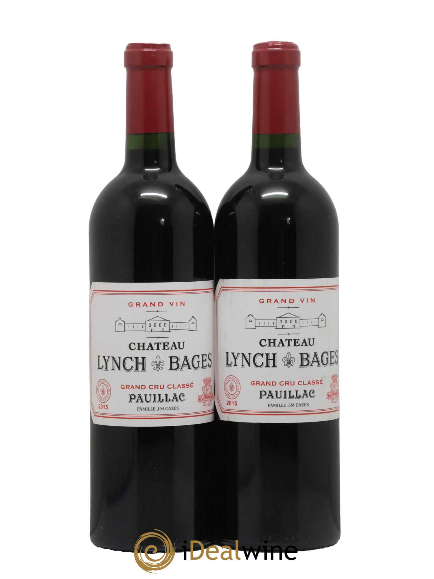 Château Lynch Bages 5ème Grand Cru Classé 2015 - Lot de 2 bouteilles - 0