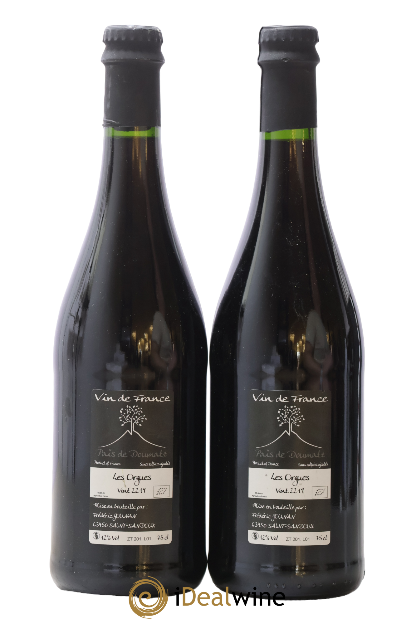 Vin de France Les Orgues Vignoble de l'Arbre Blanc 2019 - Lot of 2 bottles - 1