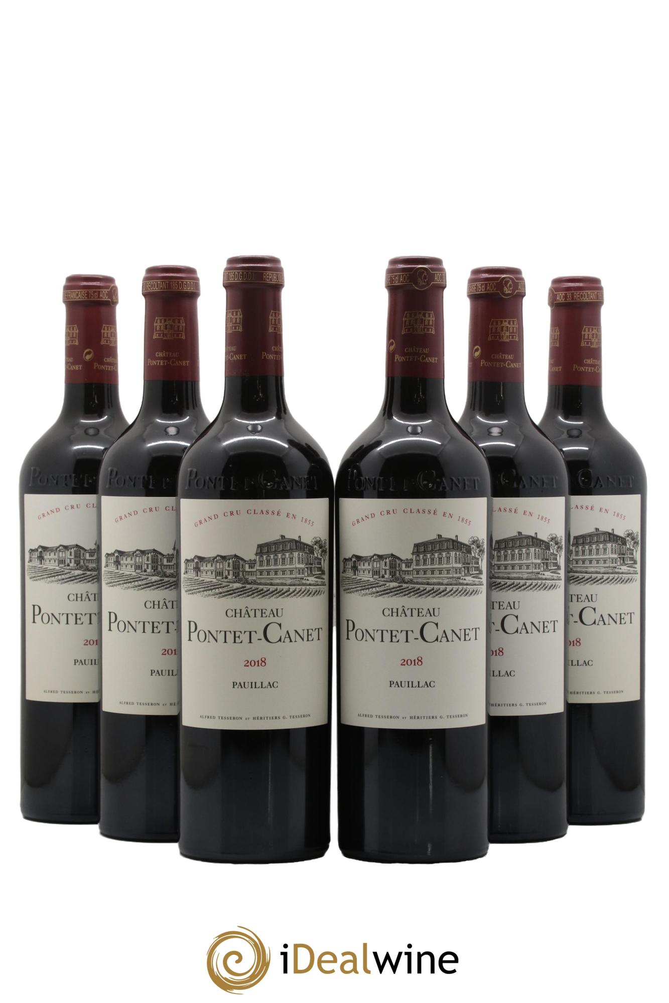 Château Pontet Canet 5ème Grand Cru Classé 2018 - Lotto di 6 bottiglie - 0
