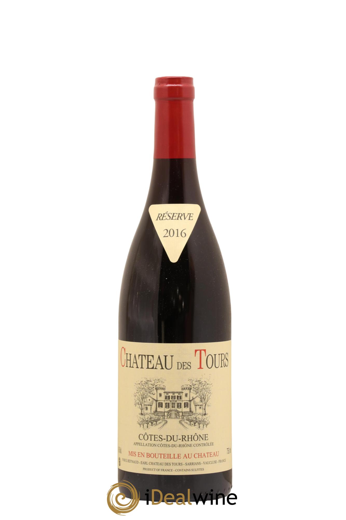 Côtes-du-Rhône Château des Tours Emmanuel Reynaud 2016 - Lot de 1 bouteille - 0