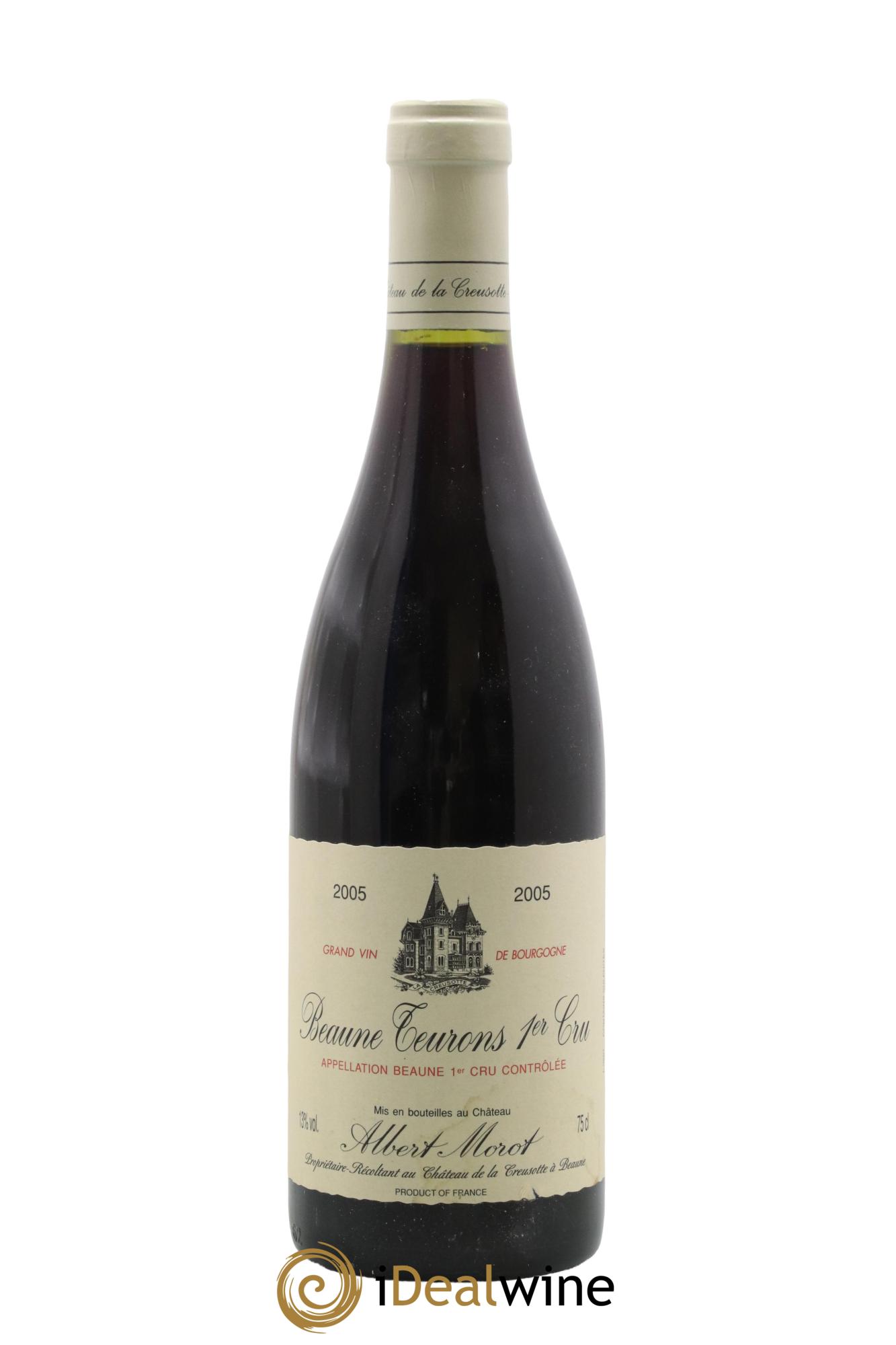 Beaune 1er Cru Les Teurons Domaine Albert Morot 2005 - Lot de 1 bouteille - 0