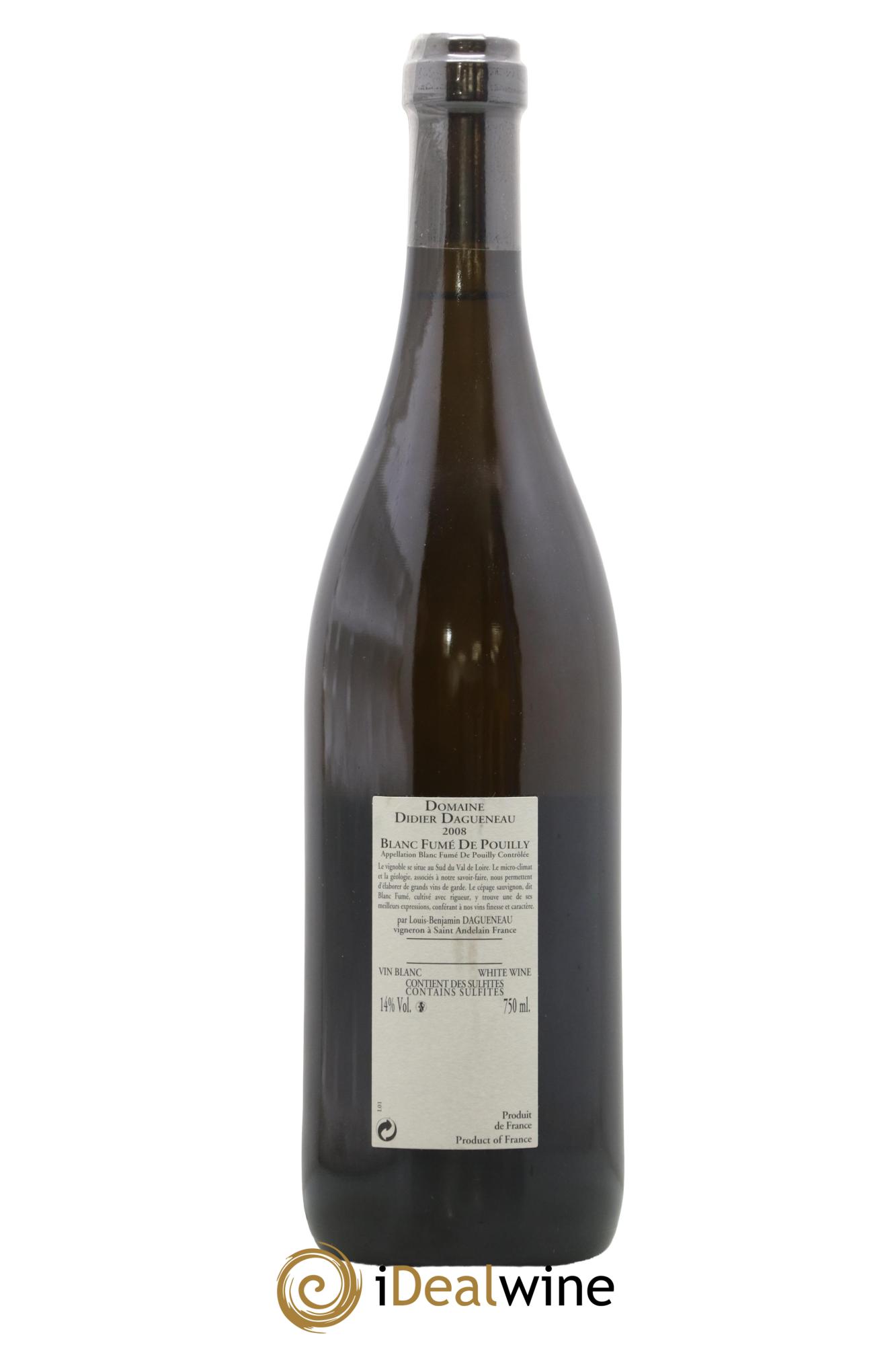 Pouilly-Fumé Buisson Renard Dagueneau (Domaine Didier - Louis-Benjamin) 2008 - Lot of 1 bottle - 1