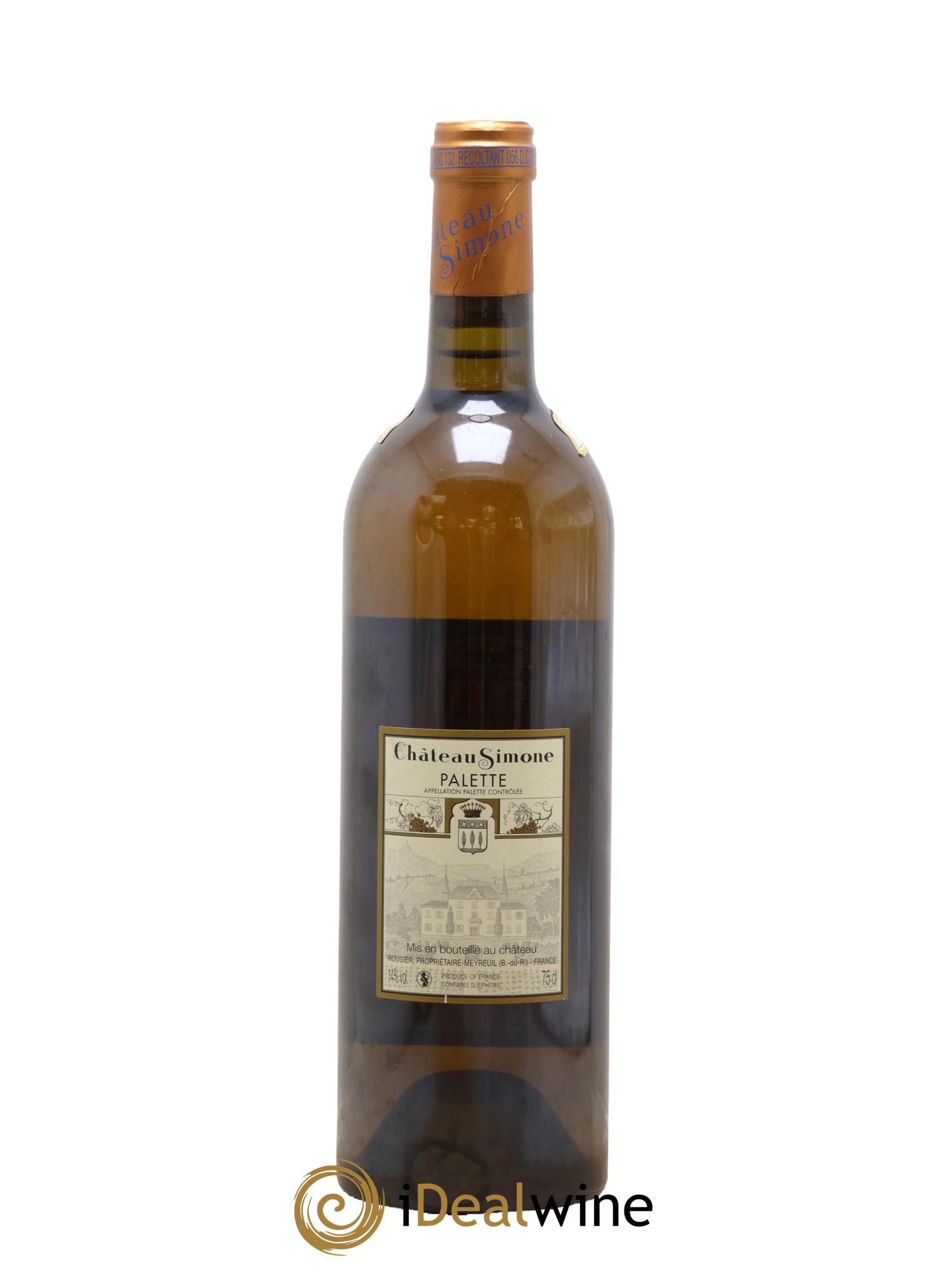 Palette Château Simone Famille Rougier 2015 - Lot de 1 bouteille - 1