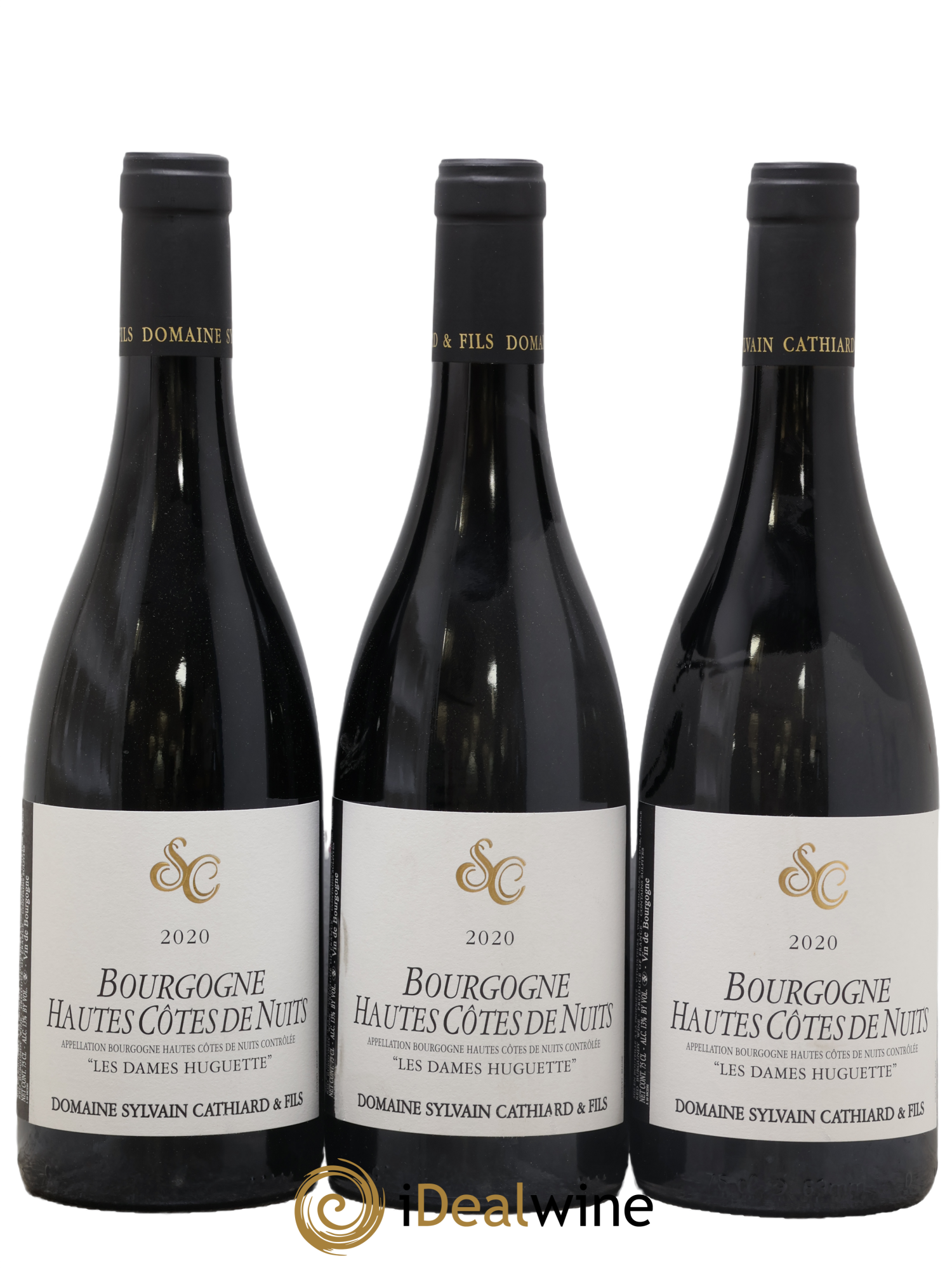 Hautes-Côtes de Nuits Les Dames Huguette Sylvain Cathiard & Fils 2020 - Lot of 3 bottles - 0