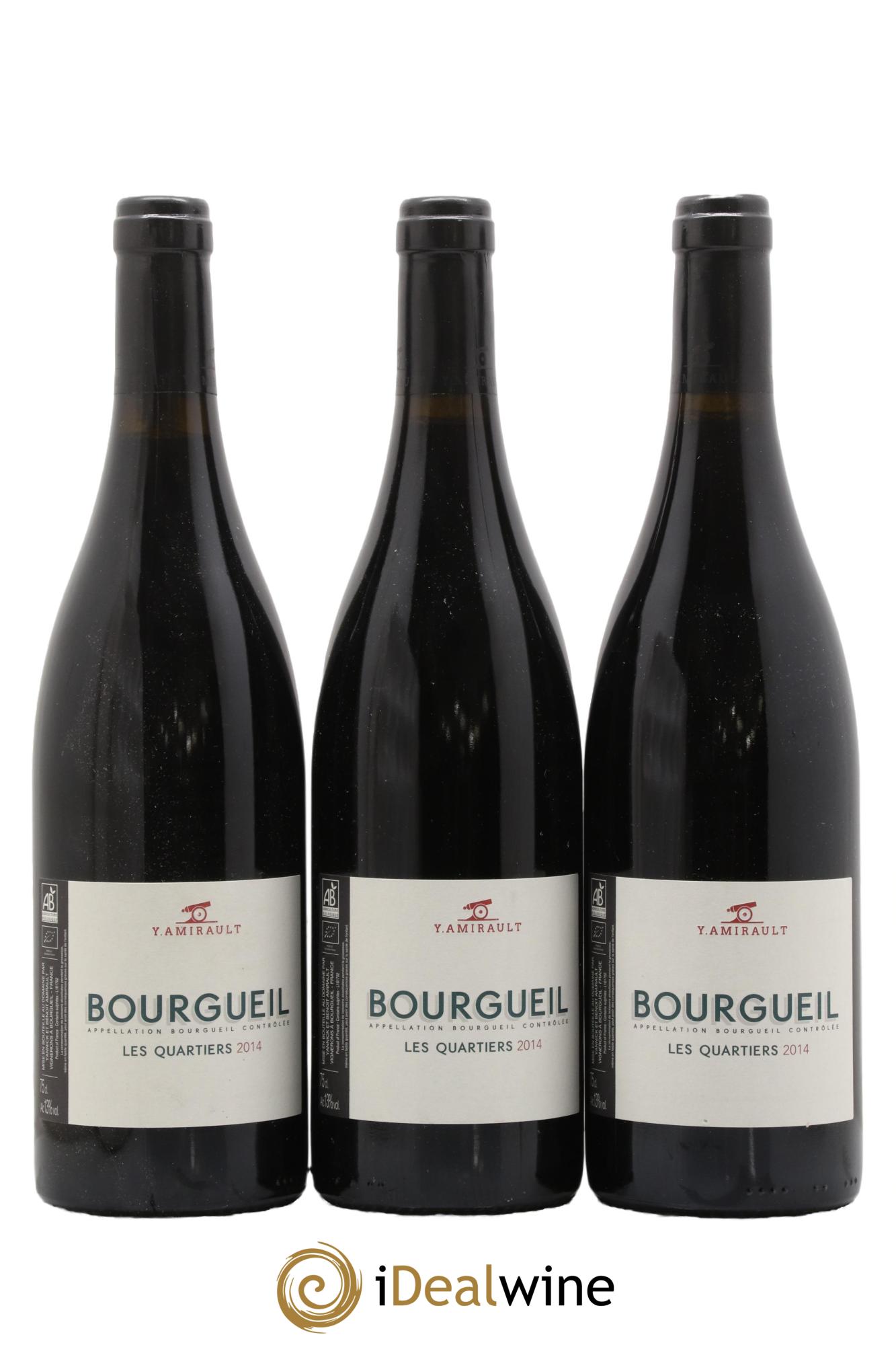 Bourgueil Les Quartiers Yannick Amirault (Domaine) 2014 - Lot de 3 bouteilles - 0