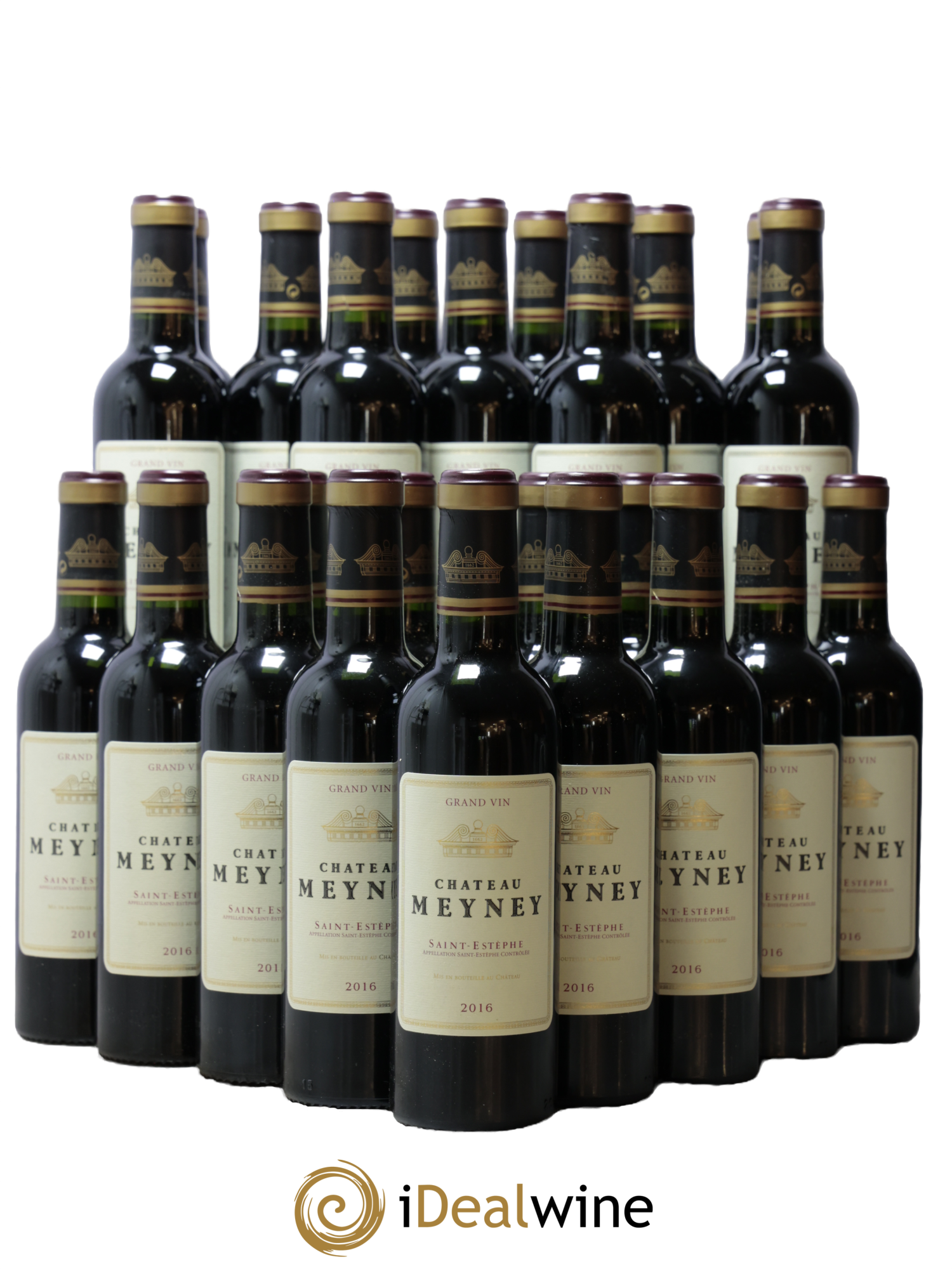 Château Meyney 2016 - Lot de 24 demi bouteilles - 0