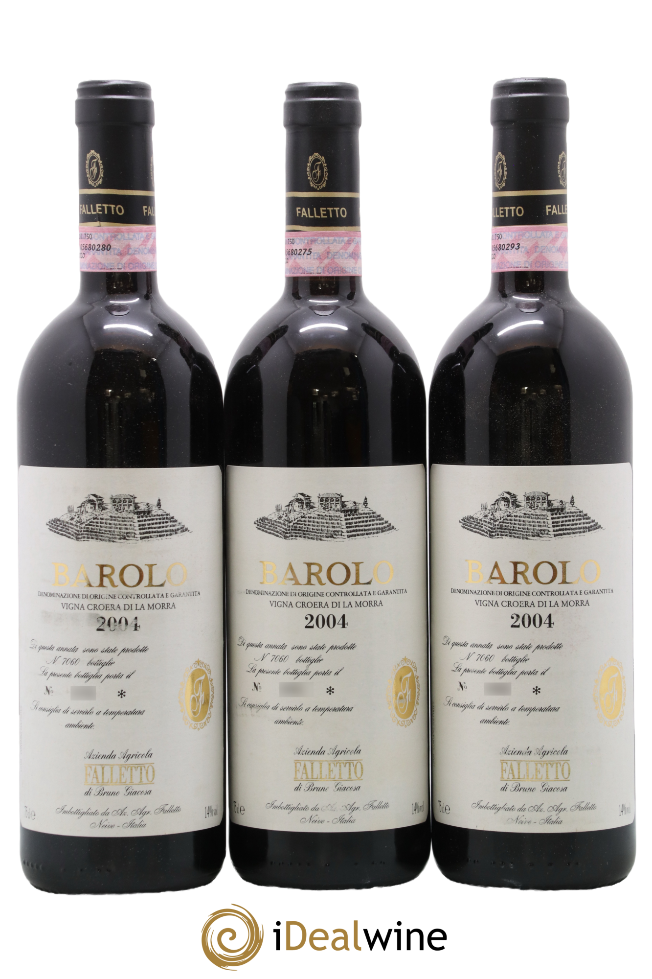 Barolo DOCG Vigna Croera Falletto - Bruno Giacosa 2004 - Lot de 6 bouteilles - 1