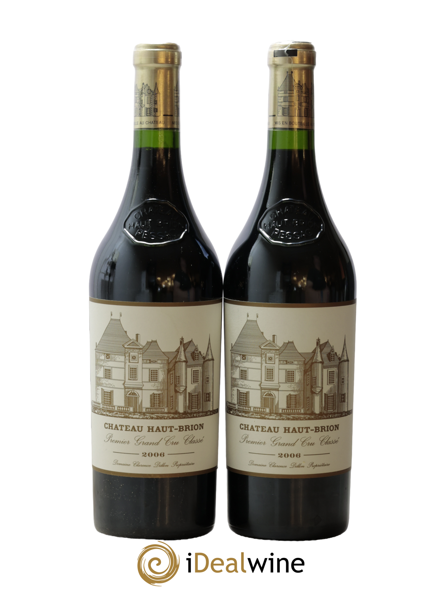 Château Haut Brion 1er Grand Cru Classé 2006 - Lot de 2 bouteilles - 0