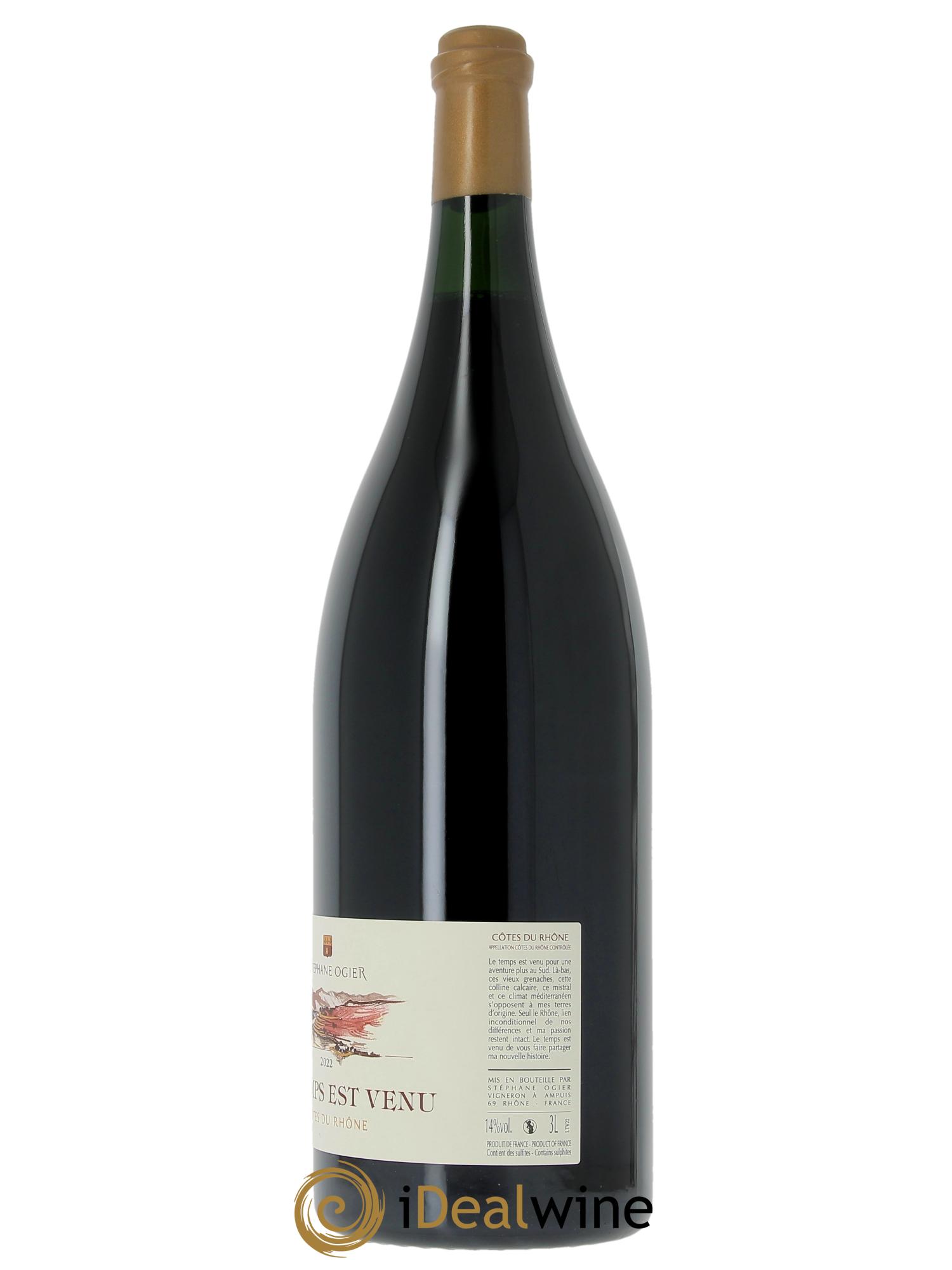 Côtes-du-Rhône Le Temps est Venu Stéphane Ogier  2022 - Posten von 1 Doppel-Magnum - 1