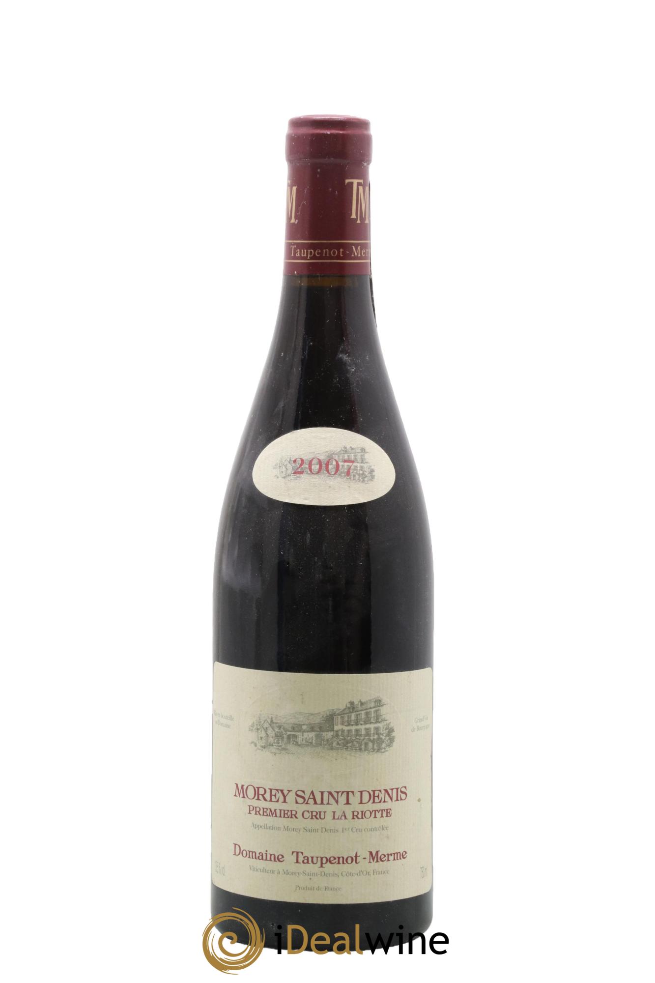 Morey-Saint-Denis 1er Cru La Riotte Taupenot-Merme 2007 - Lot de 1 bouteille - 0