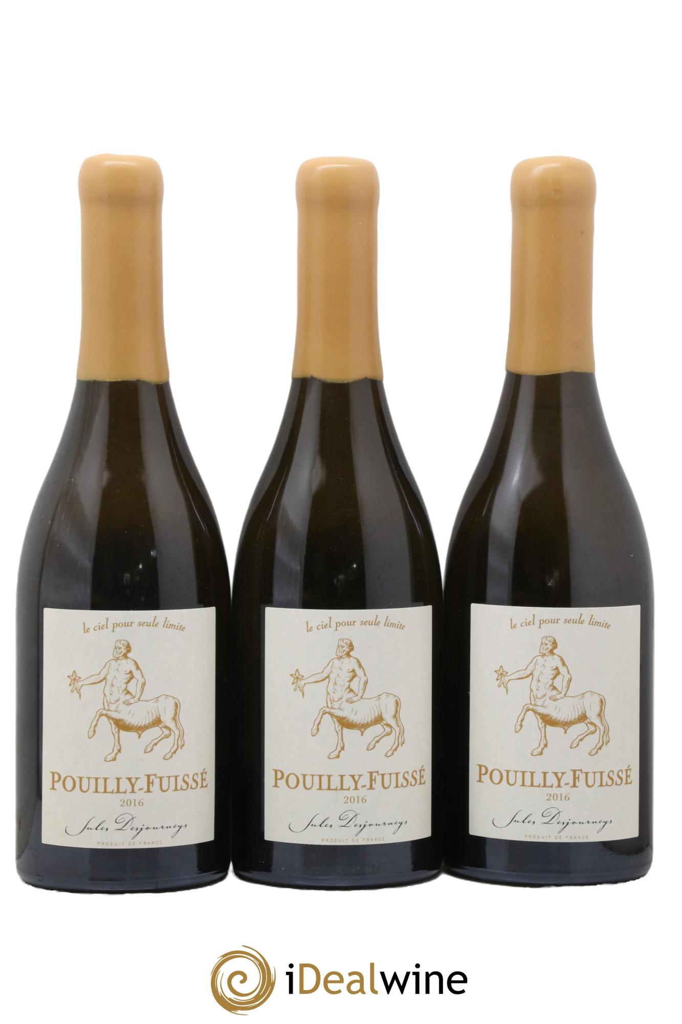 Pouilly-Fuissé Jules Desjourneys 2016 - Lot de 3 bouteilles - 0
